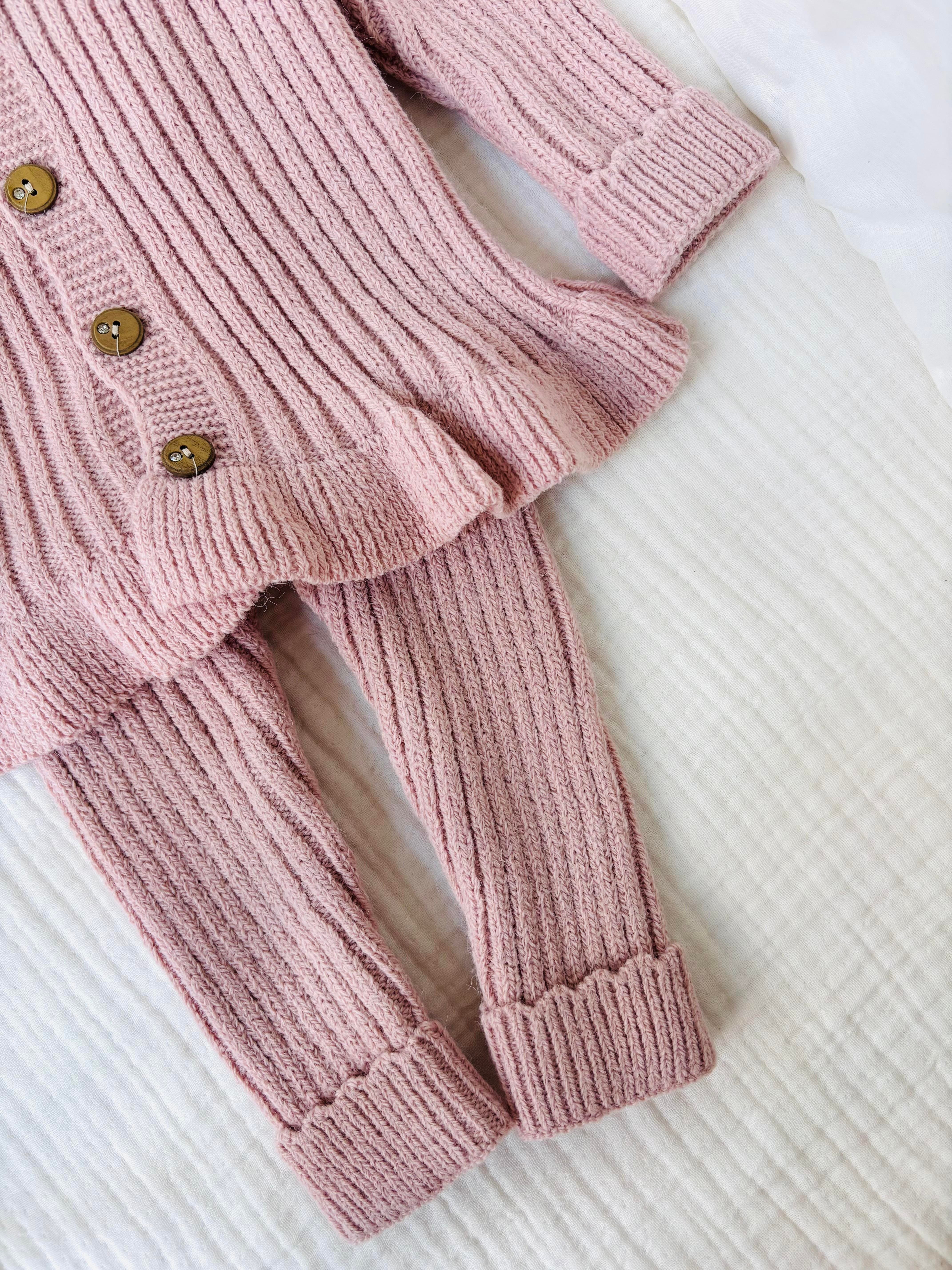 Siena 4 Parça Triko Takım - Pembe