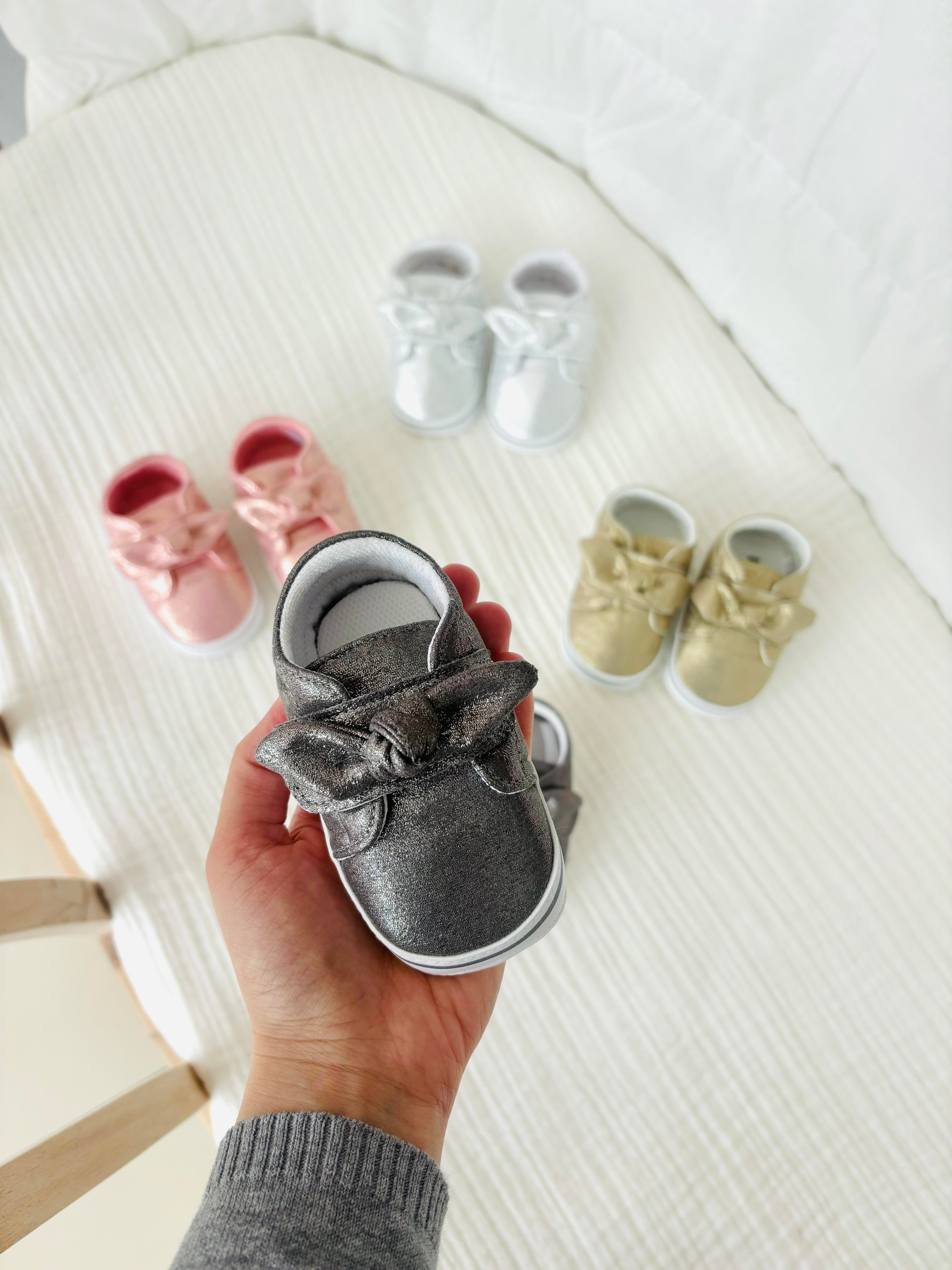 Simli Spor Ayakkabı - Gold