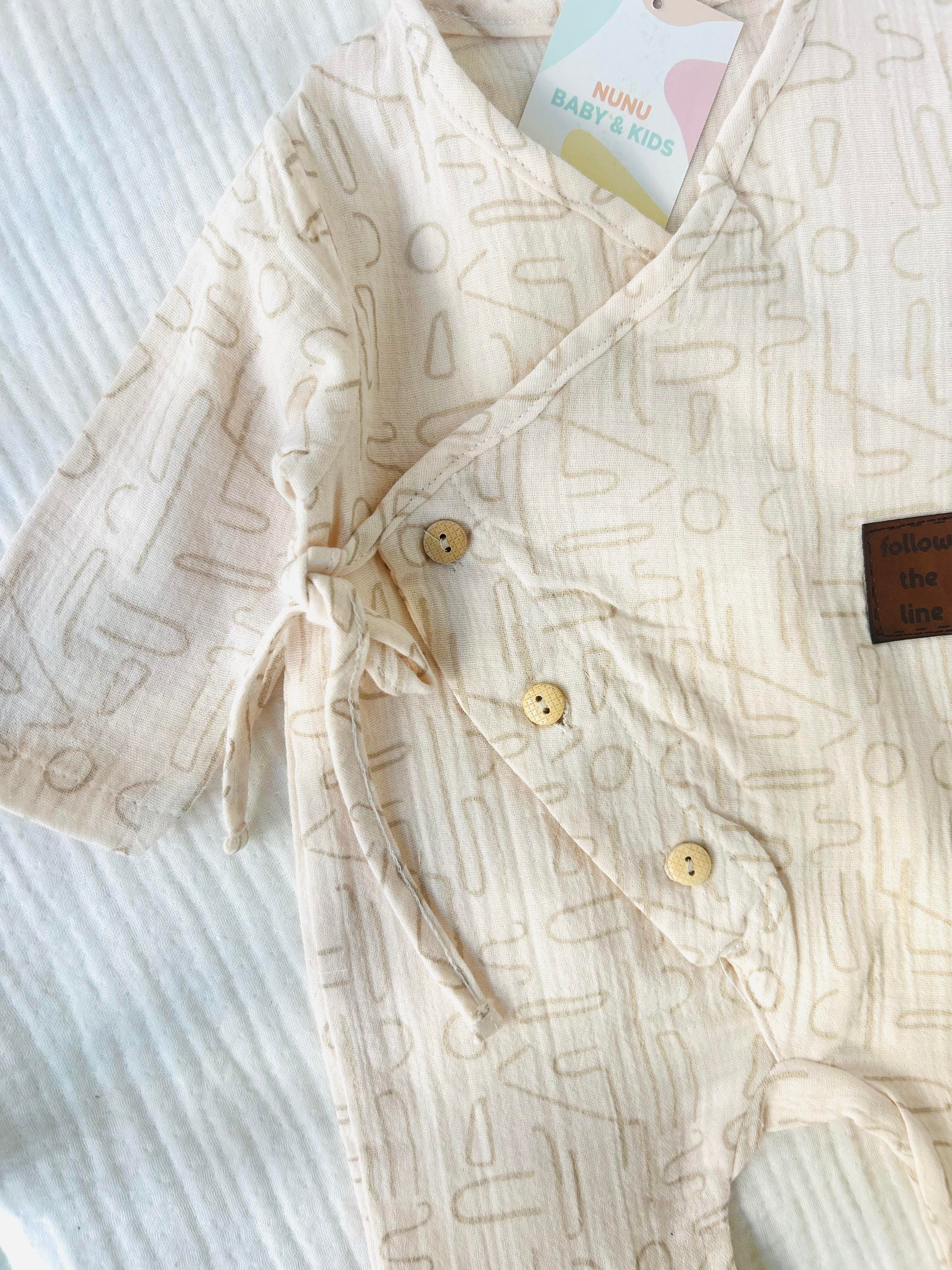 Yade Müslin Krem Tulum