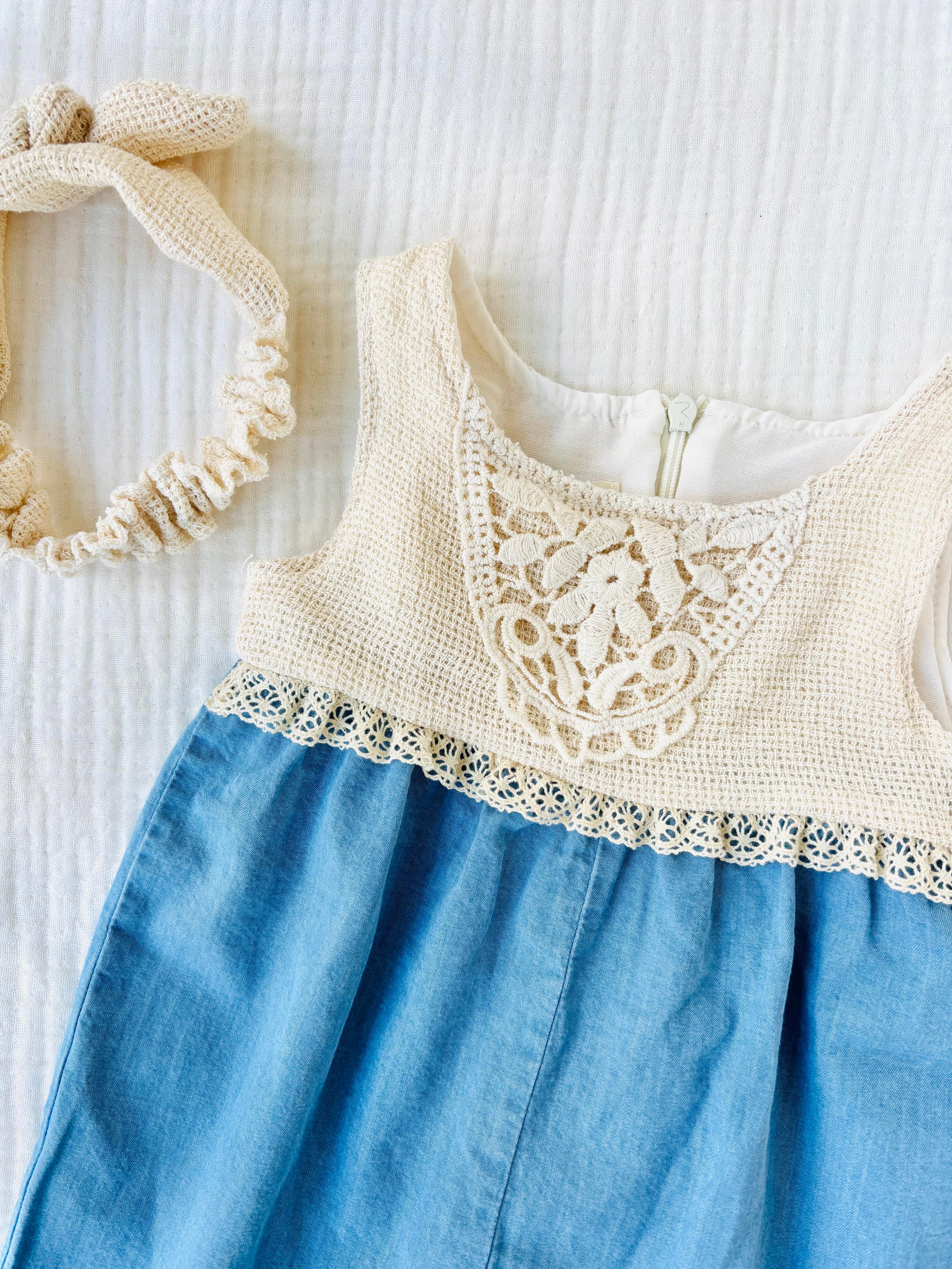 Yolanda Bandanalı Kot Tulum