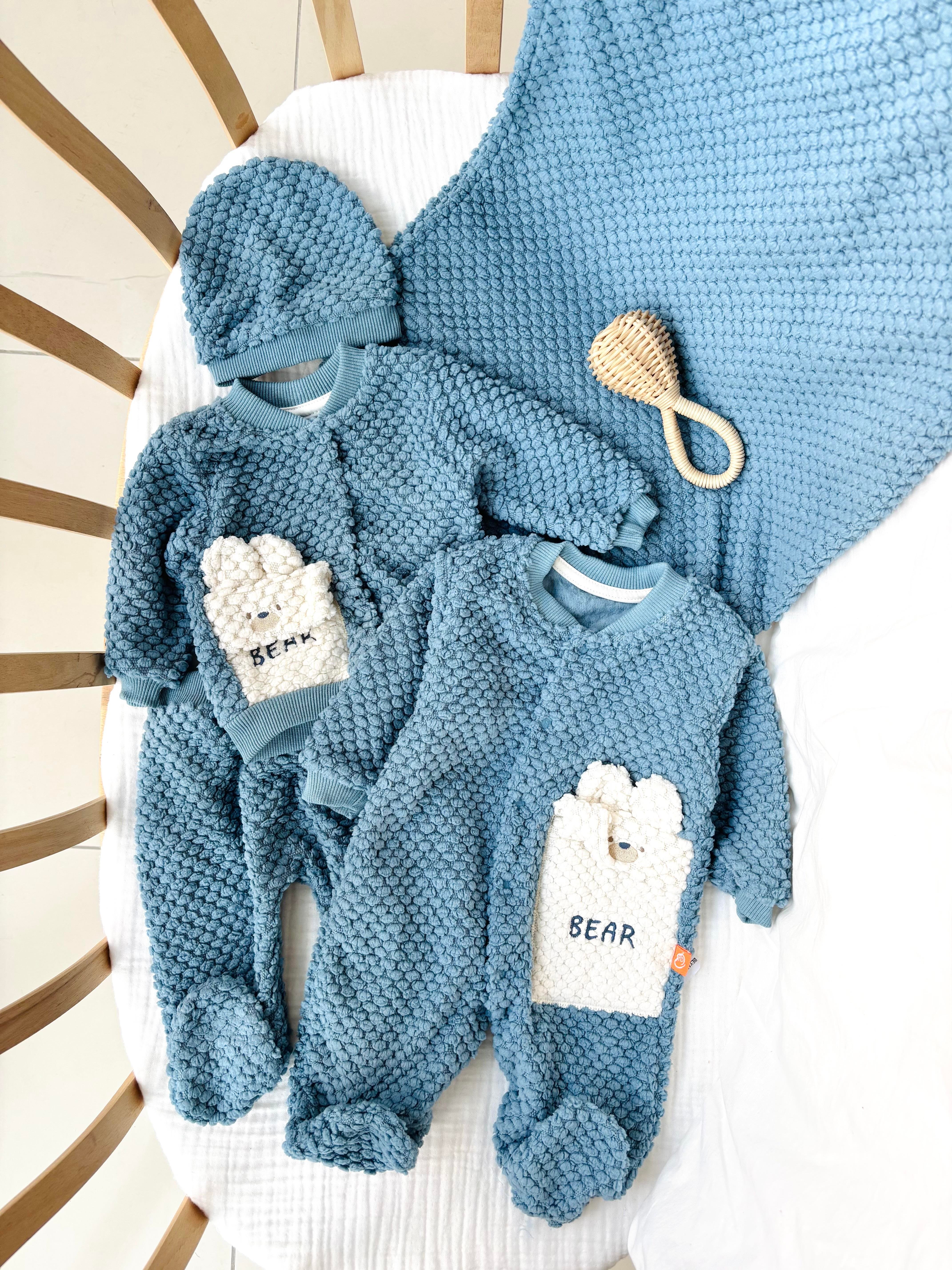 Yumoş Battaniyeli Takım - Mavi