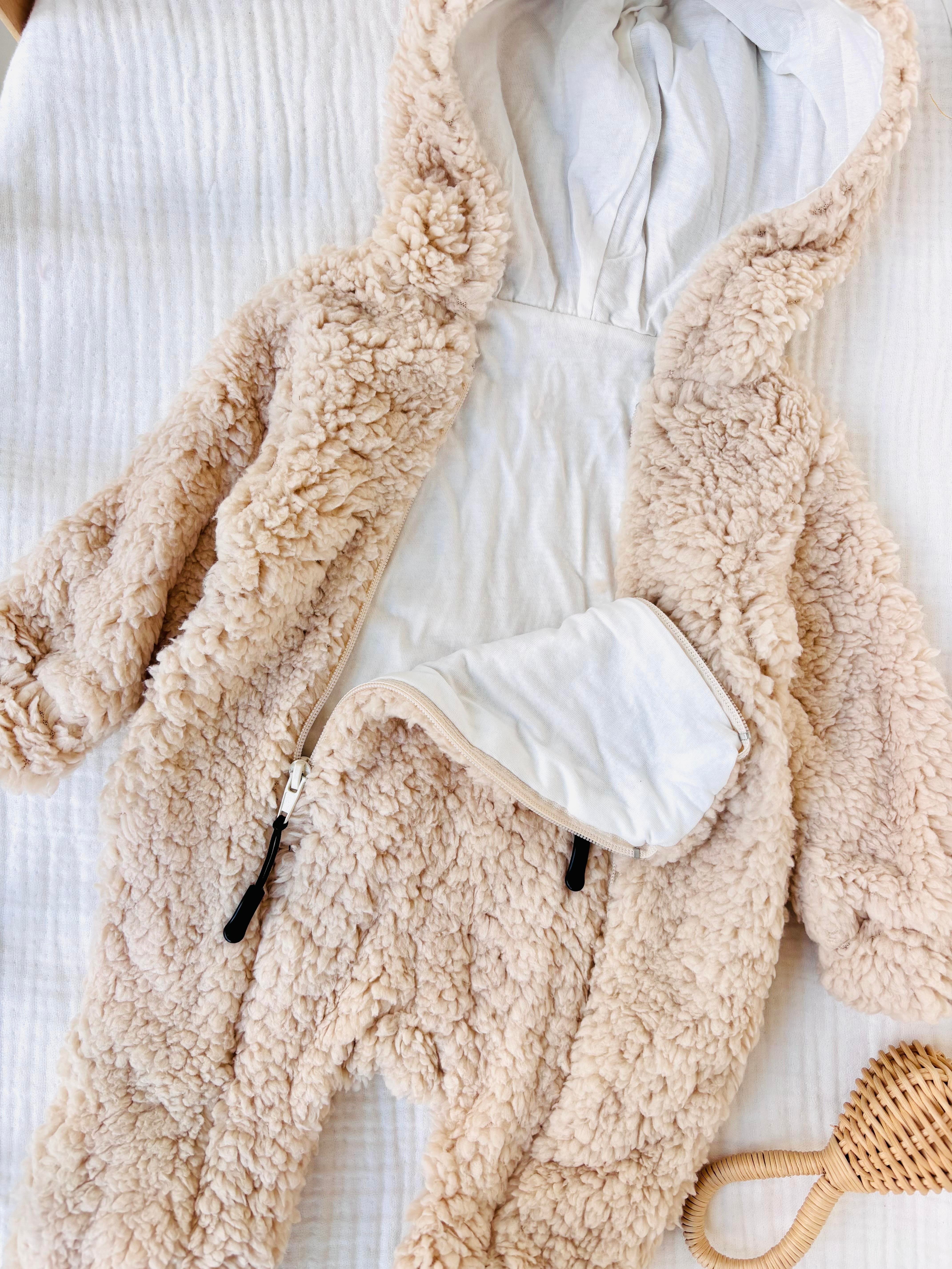 Zoe Peluş Tulum - Krem