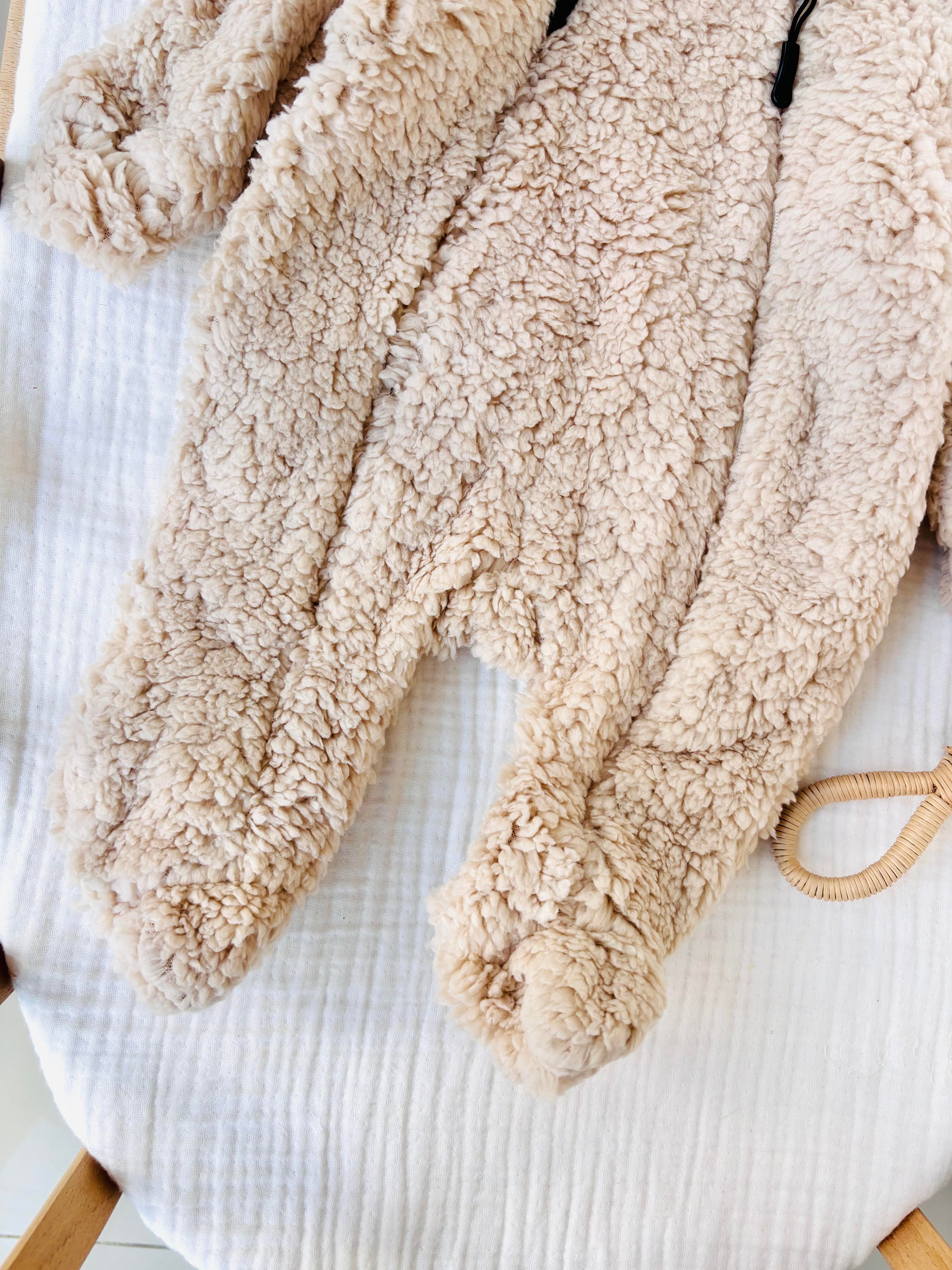 Zoe Peluş Tulum - Krem