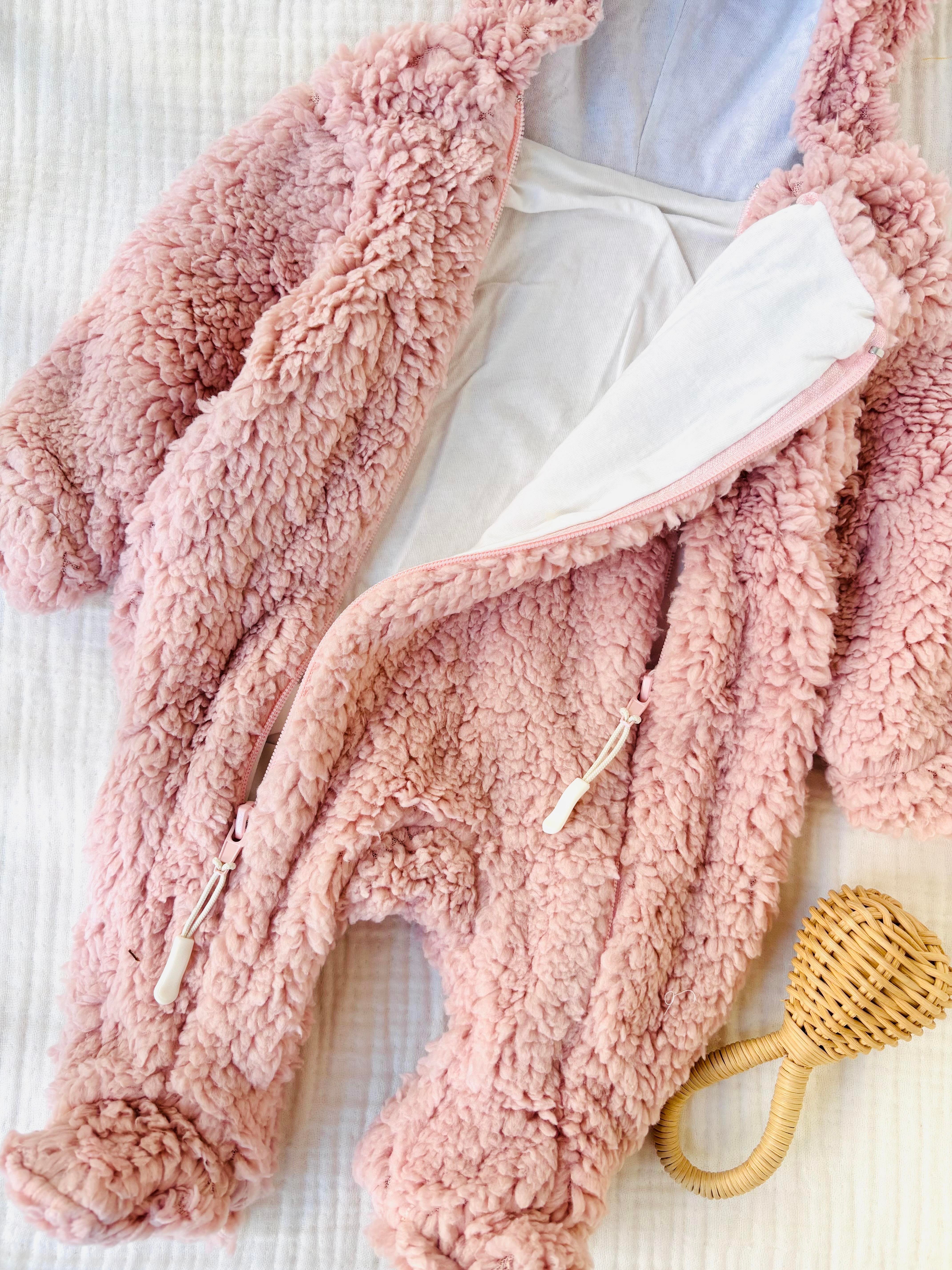 Zoe Peluş Tulum - Pembe