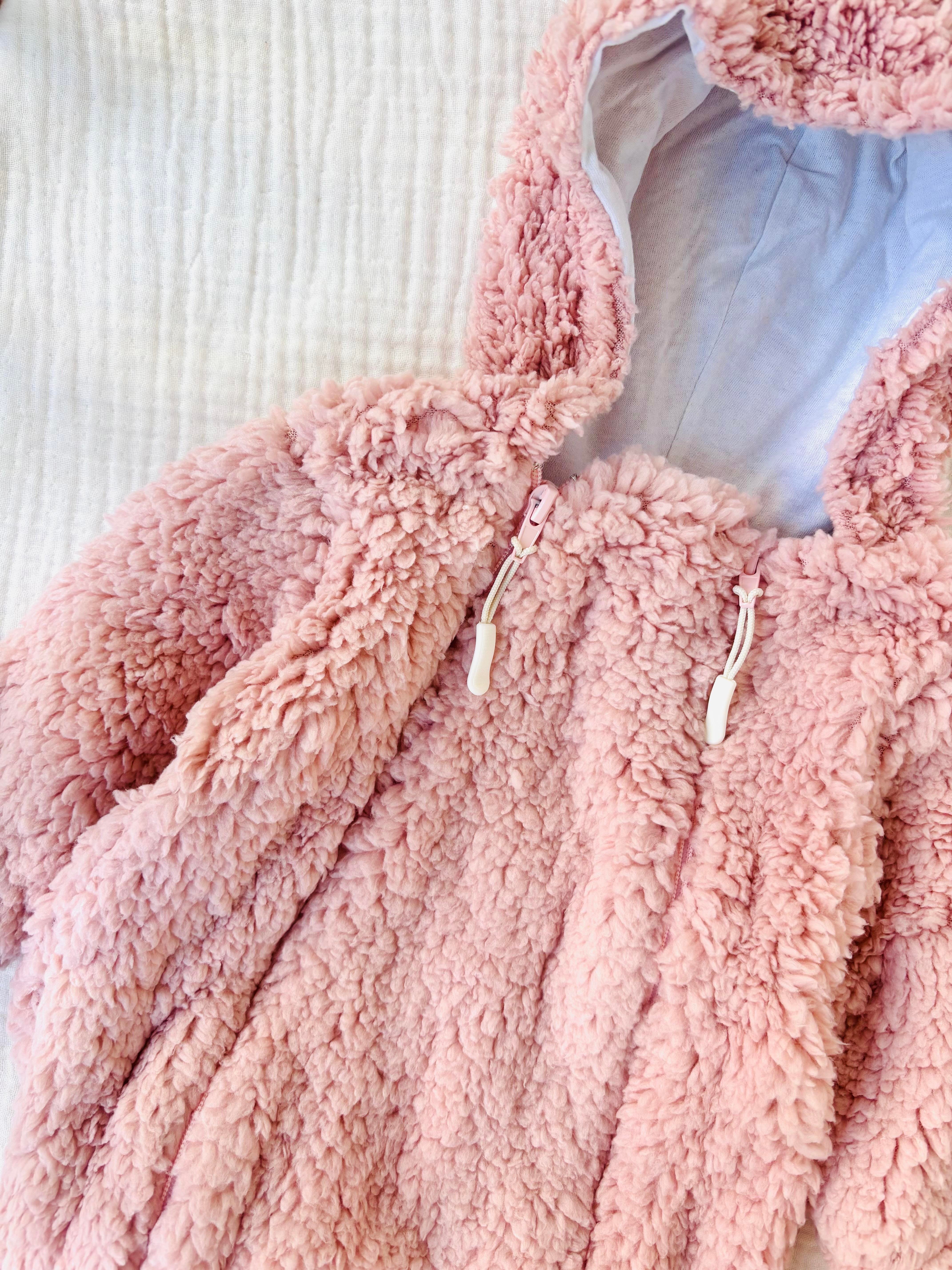 Zoe Peluş Tulum - Pembe