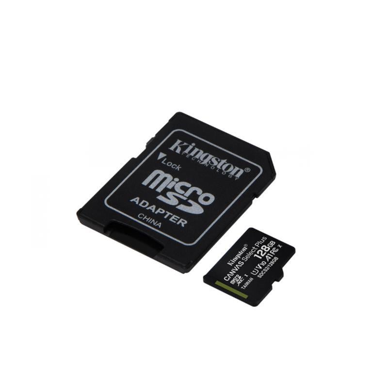 128 GB KINGSTON CANVAS SELECT PLUS MICRO SD CARD CL10 SDCS2/128GB