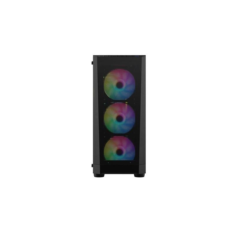 1ST PLAYER FD5-M SİYAH 600W 80+ ARGB 4X12CM FAN TEMPERLİ CAM MESH USB 3.0 M-ATX KASA