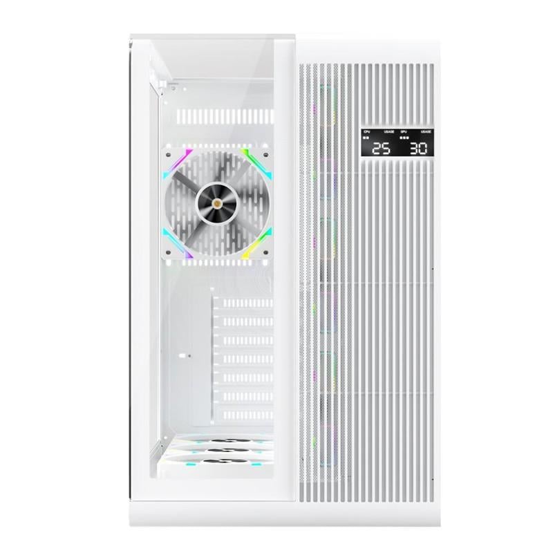1ST PLAYER RT7 BEYAZ DIGITAL 850W 80+ GOLD FULL MODÜLER 4X12CM ARGB 3 TARAFLI TEMPERLİ CAM USB 3.0 - TYPE C ATX KASA