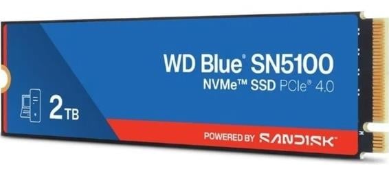 2 TB WD BLUE SN5100 PCI-4.0 7100MB/S 6700MB/S M2 SSD WDS200T5B0E