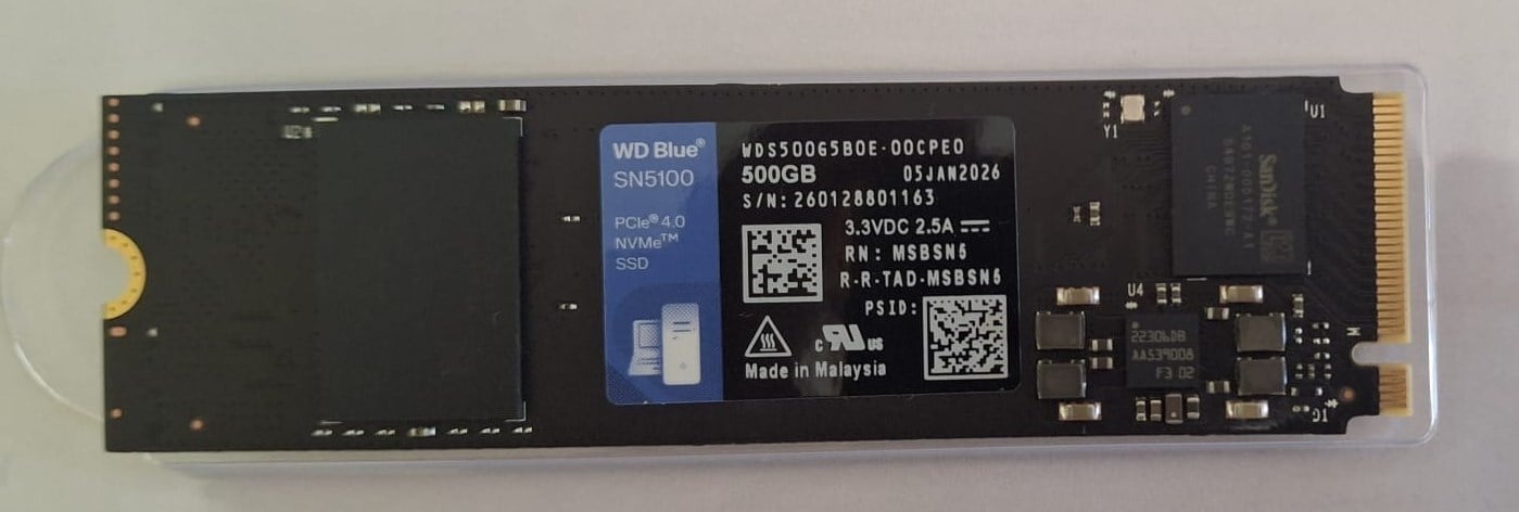 500 GB WD BLUE SN5100 PCI-4.0 6600 MB/S 5600 MB/S M2 SSD WDS500G5B0E - Açık Kutu