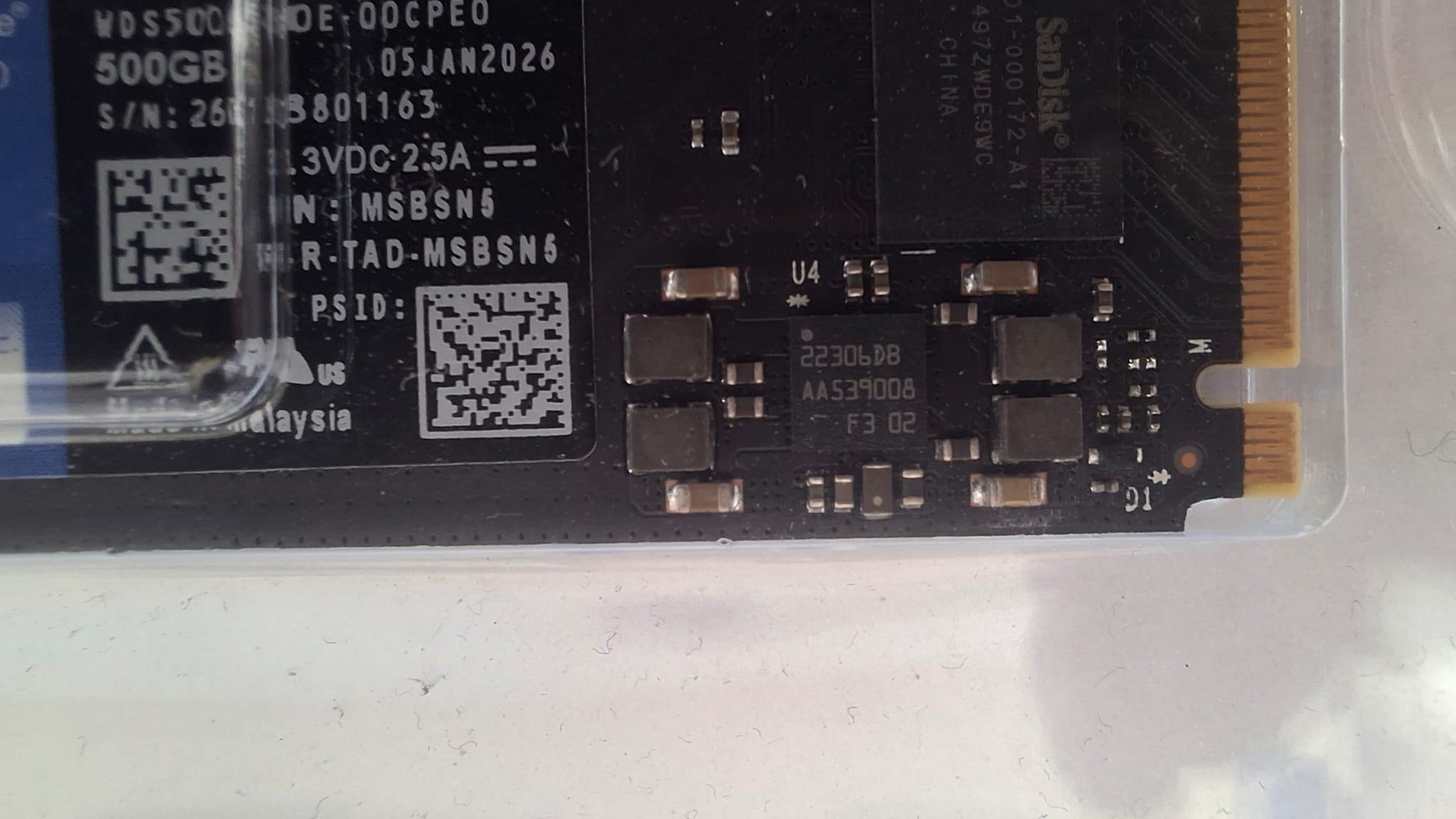500 GB WD BLUE SN5100 PCI-4.0 6600 MB/S 5600 MB/S M2 SSD WDS500G5B0E - Açık Kutu