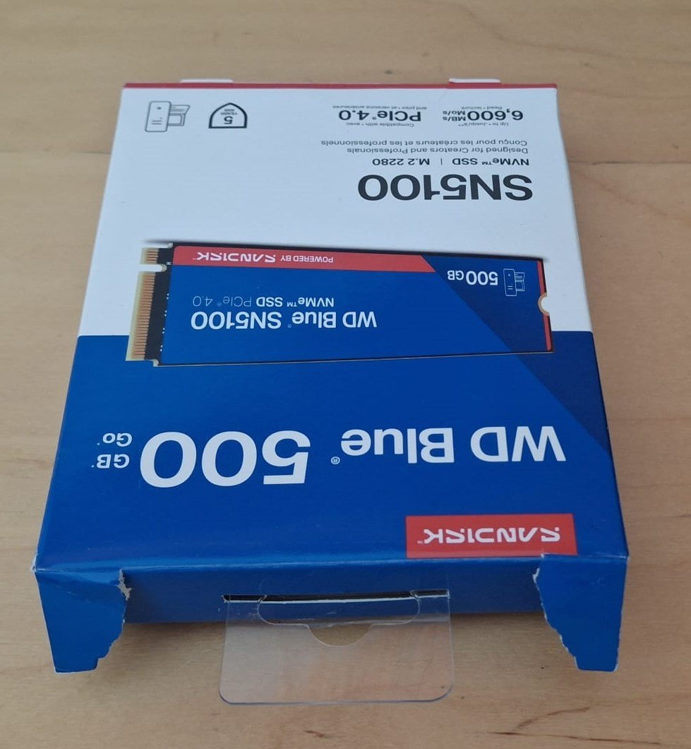 500 GB WD BLUE SN5100 PCI-4.0 6600 MB/S 5600 MB/S M2 SSD WDS500G5B0E - Açık Kutu