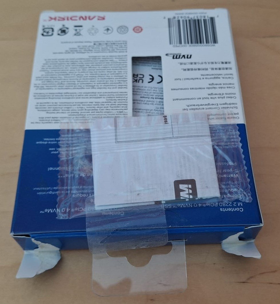 500 GB WD BLUE SN5100 PCI-4.0 6600 MB/S 5600 MB/S M2 SSD WDS500G5B0E - Açık Kutu