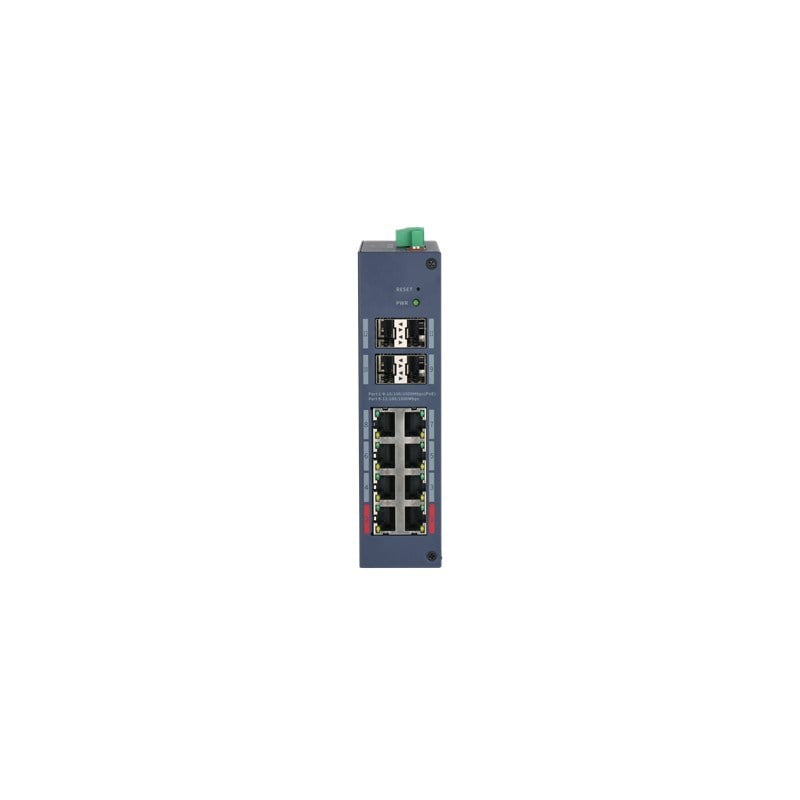 DAHUA CHS4412-8GT-125 8 PORT GIGABIT + 4XGIGABIT SFP UPLINK CLOUD YÖNETİLEBİLİR 125W POE ENDÜSTRİYEL SWITCH