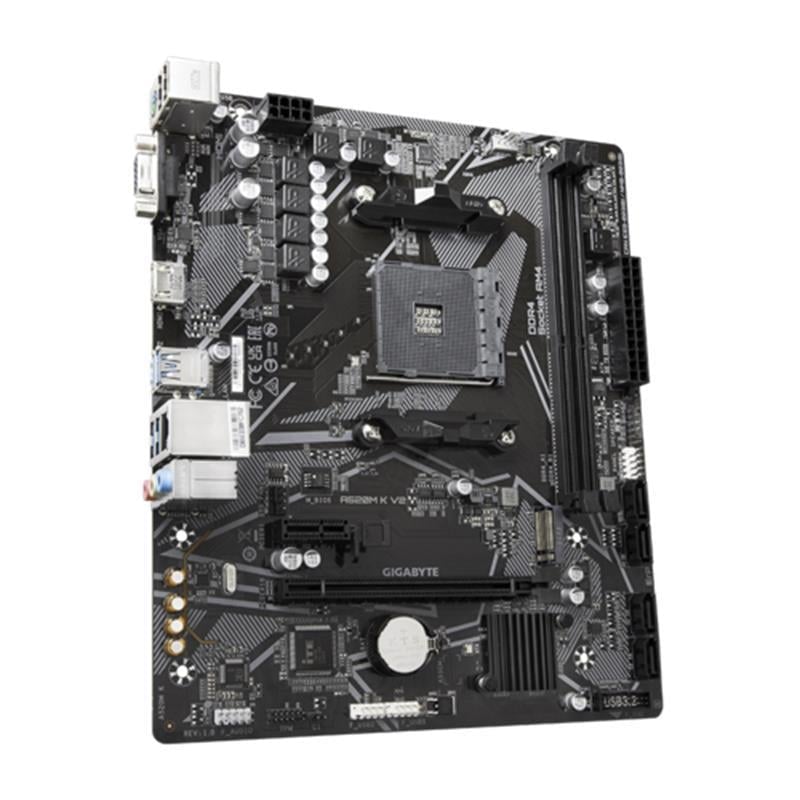 GIGABYTE A520M-K V2 DDR4 5100MHZ 1XVGA 1XHDMI 1XM.2 USB 3.2 MATX AM4 (AMD AM4 5000/4000 /3000 SERİSİ İLE UYUMLU)