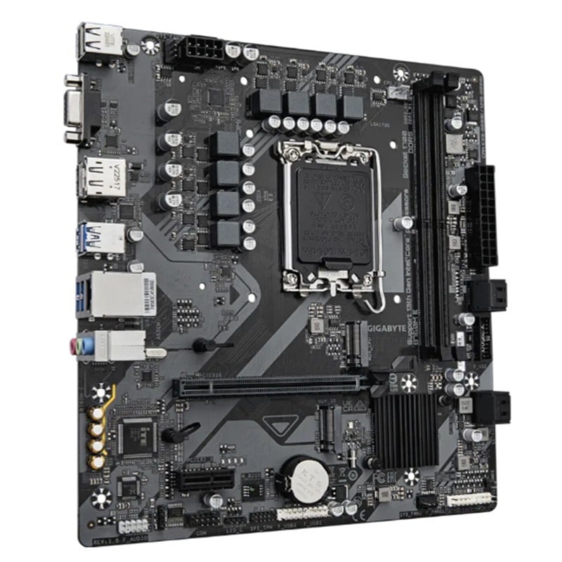 GIGABYTE B760M E DDR5 7200MHZ 1XVGA 1XHDMI 1XDP 1XM.2 USB 3.2 MATX 1700P (12. / 13. VE 14. NESİL İŞLEMCİ İLE UYUMLU)