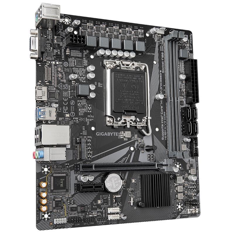GIGABYTE H610M-H-V3 DDR4 3200MHZ 1XVGA 1XHDMI 1XM.2 USB 3.2 MATX 1700P (12. / 13. VE 14. NESİL İŞLEMCİ UYUMLU)