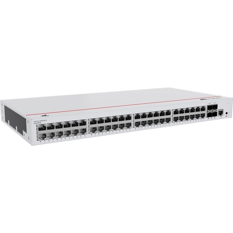 HUAWEI EKITENGINE S220-48P4S 48 PORT GIGABIT+4X1GB SFP CONSOLE PORT L2 YÖNETİLEBİLİR 380W POE RACKMOUNT SWITCH