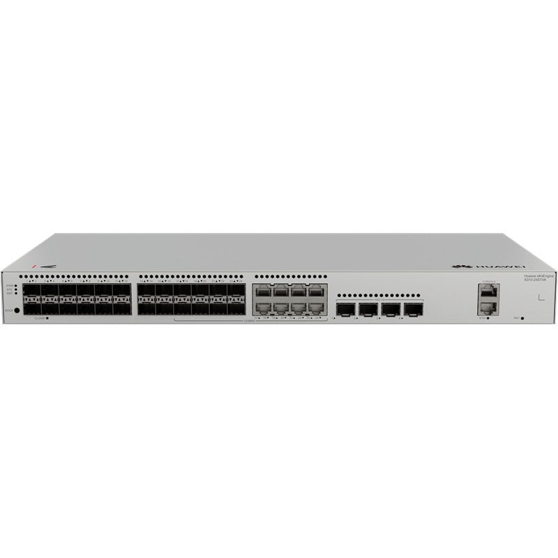 HUAWEI EKITENGINE S310-24ST4X 24 PORT 1GB SFP+8XGB RJ45 COMBO 4X10G SFP+ CONSOLE PORT YÖNETİLEBİLİR L3 RACKMOUNT SWITCH