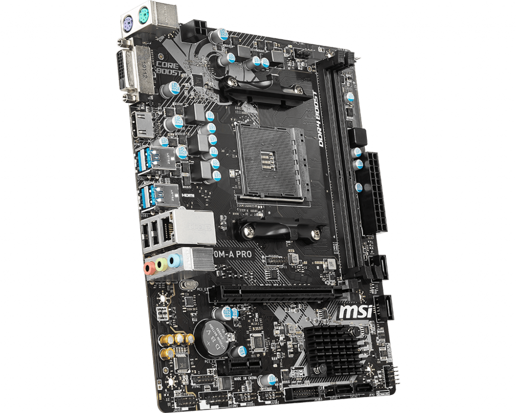 MSI A320M-A PRO DDR4 3200MHZ 1XHDMI 1XDVI USB 3.2 MATX AM4