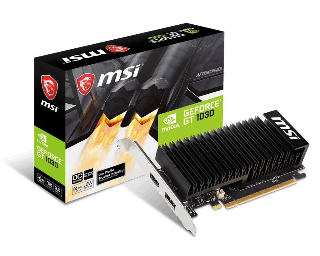 MSI GEFORCE GT1030 2GHD4 LP OC 2GB DDR4 64BIT 1XHDMI 1XDP EKRAN KARTI