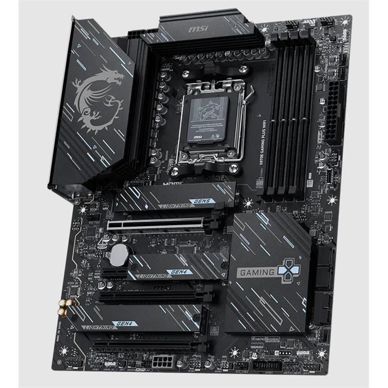 MSI X870E GAMING PLUS WIFI DDR5 8200MT/S 1XHDMI 3XM.2 USB AM5 ATX(AMD AM5 9000/8000/7000 SERİLERİ İLE UYUMLU)