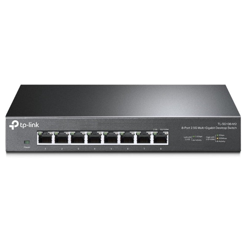 TP-LINK TL-SG108-M2 8 PORT 2.5G MULTI GIGABIT YÖNETİLEBİLİR METAL KASA SWITCH