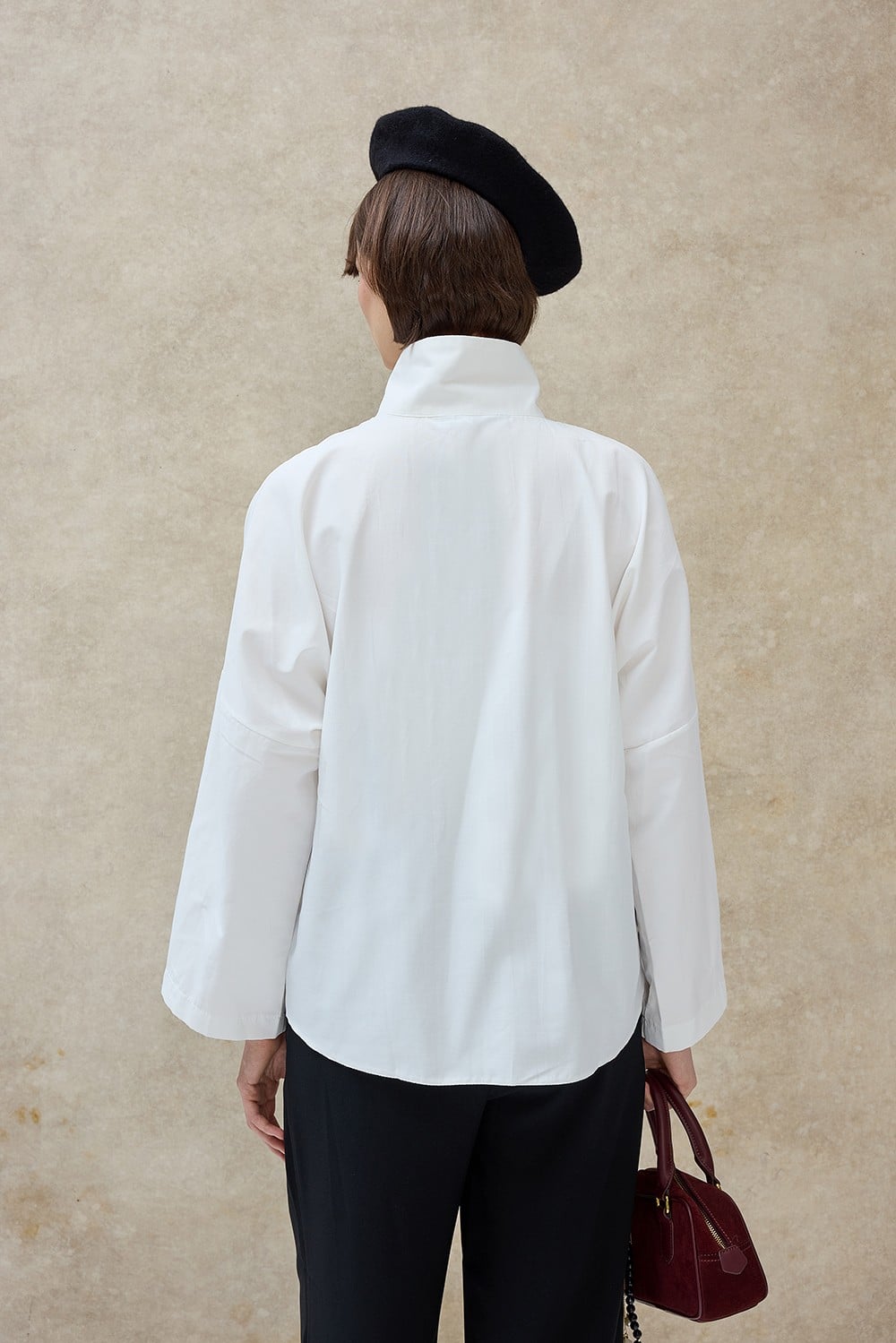 Beyaz Neva Basic Gömlek 
