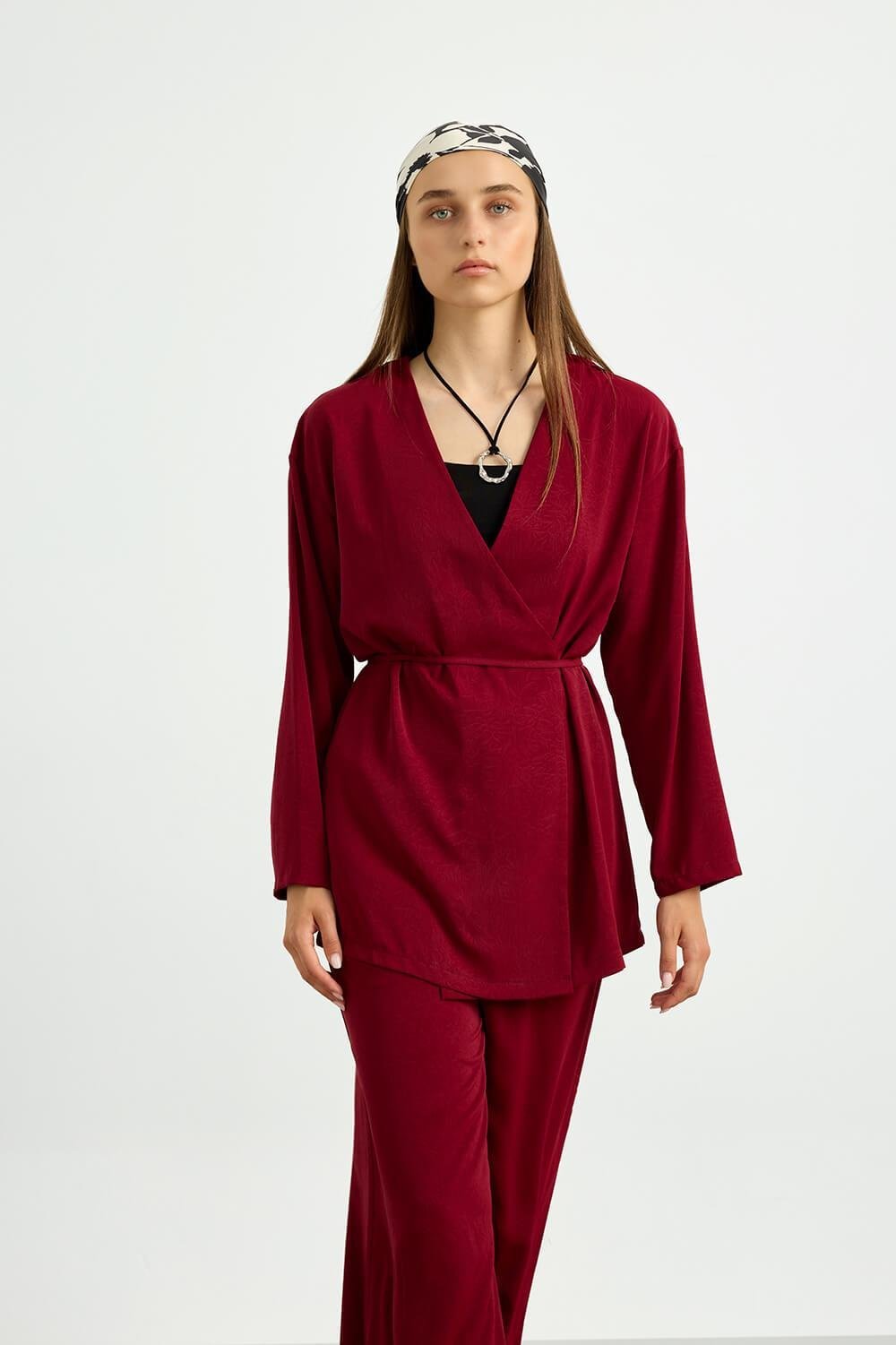 Bordo Kimono Takım