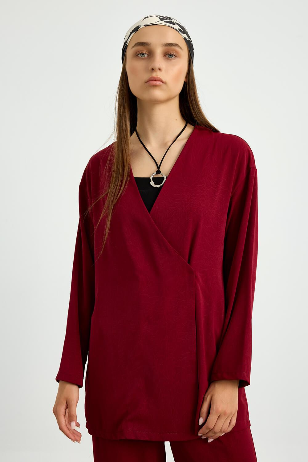Bordo Kimono Takım