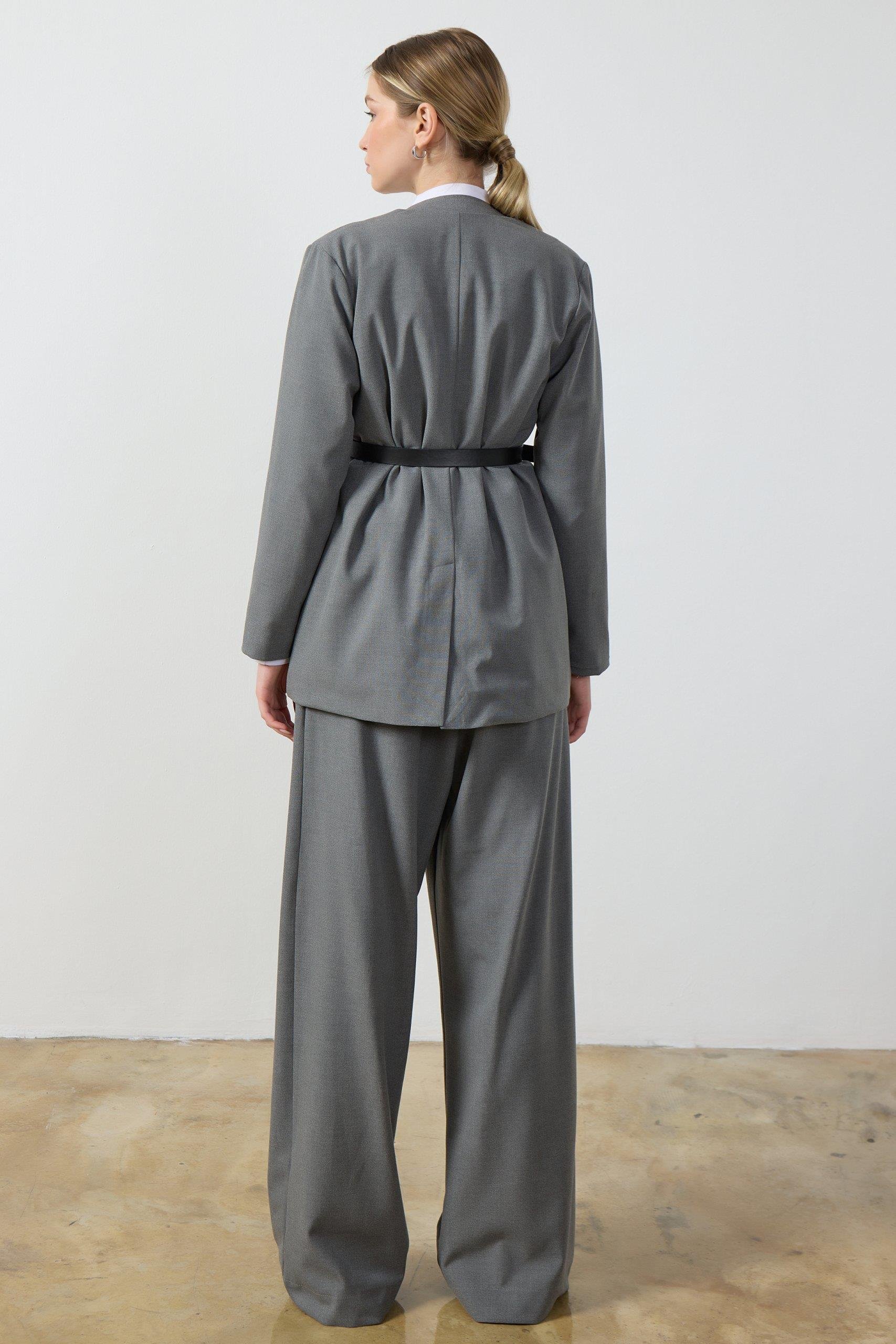 Gri Blazer Ceket