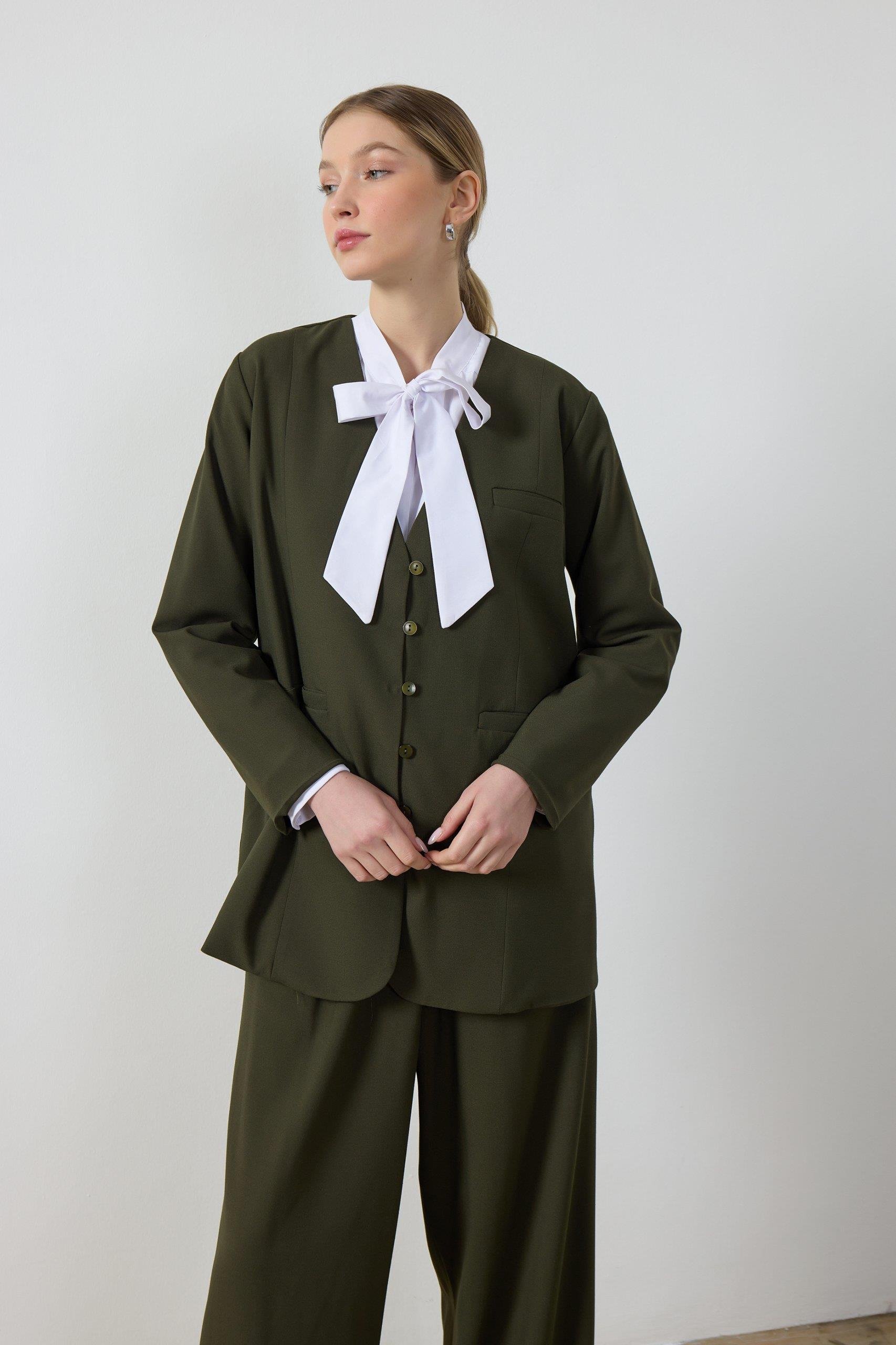 Haki Blazer Ceket