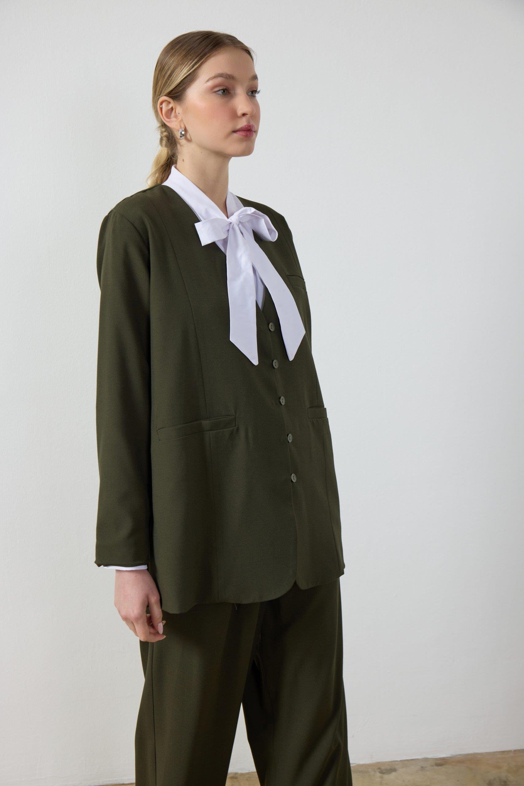 Haki Blazer Ceket