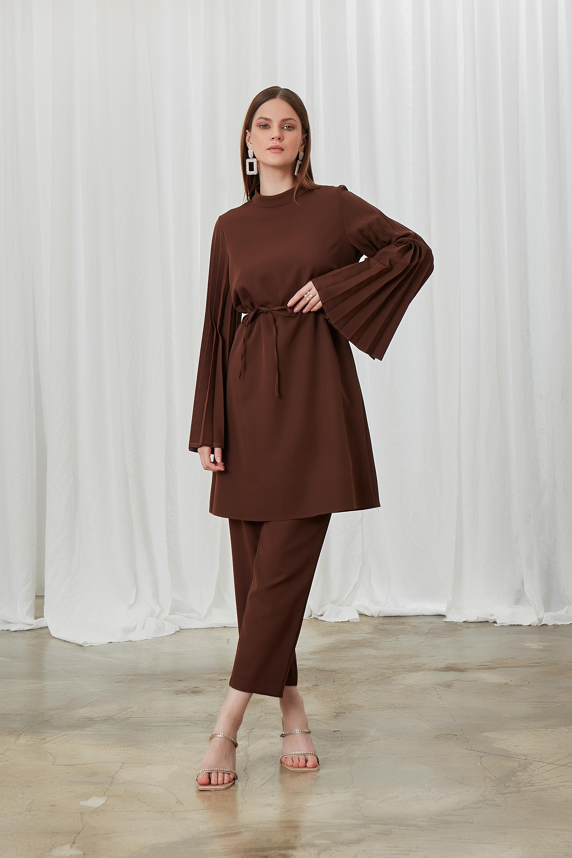 Kahverengi Lucia Pantolon Takım