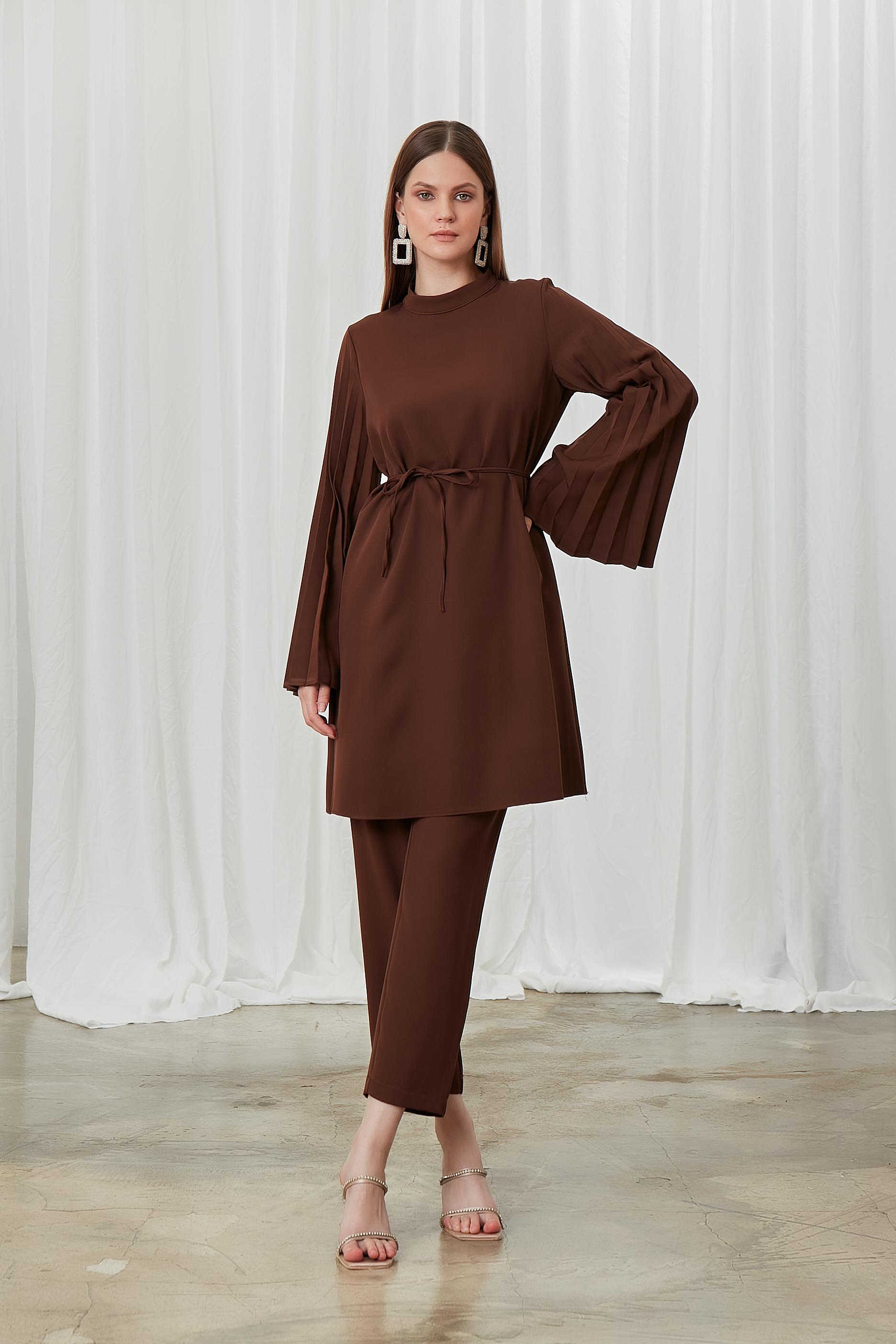 Kahverengi Lucia Pantolon Takım