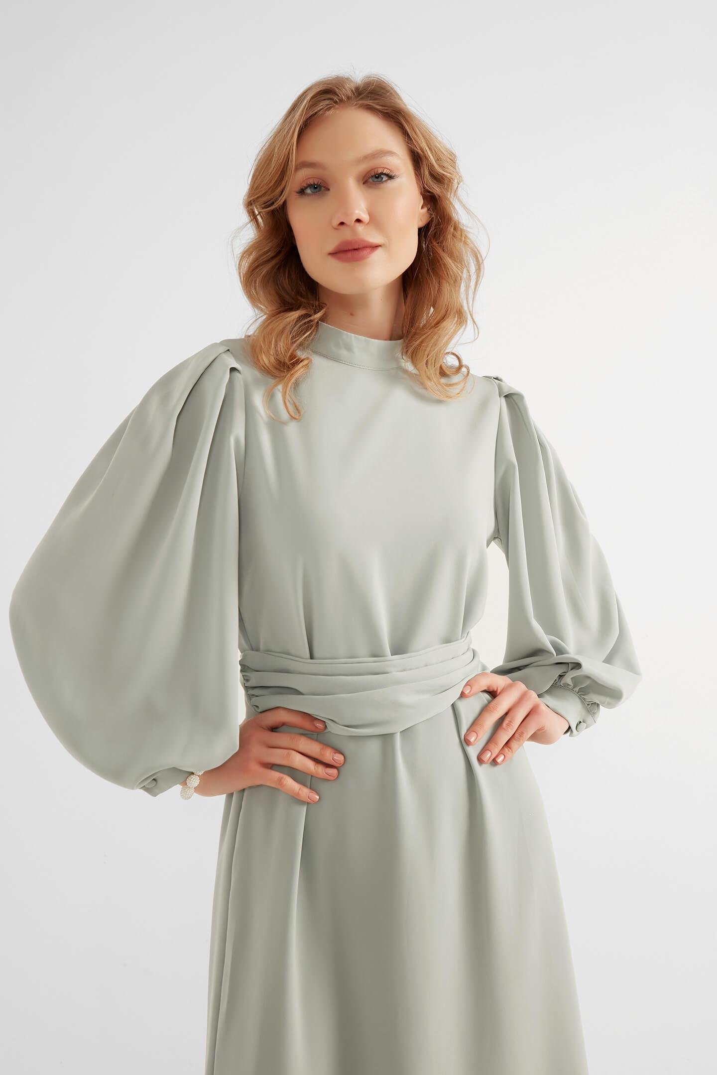 Mint Yeşili Nora Elbise