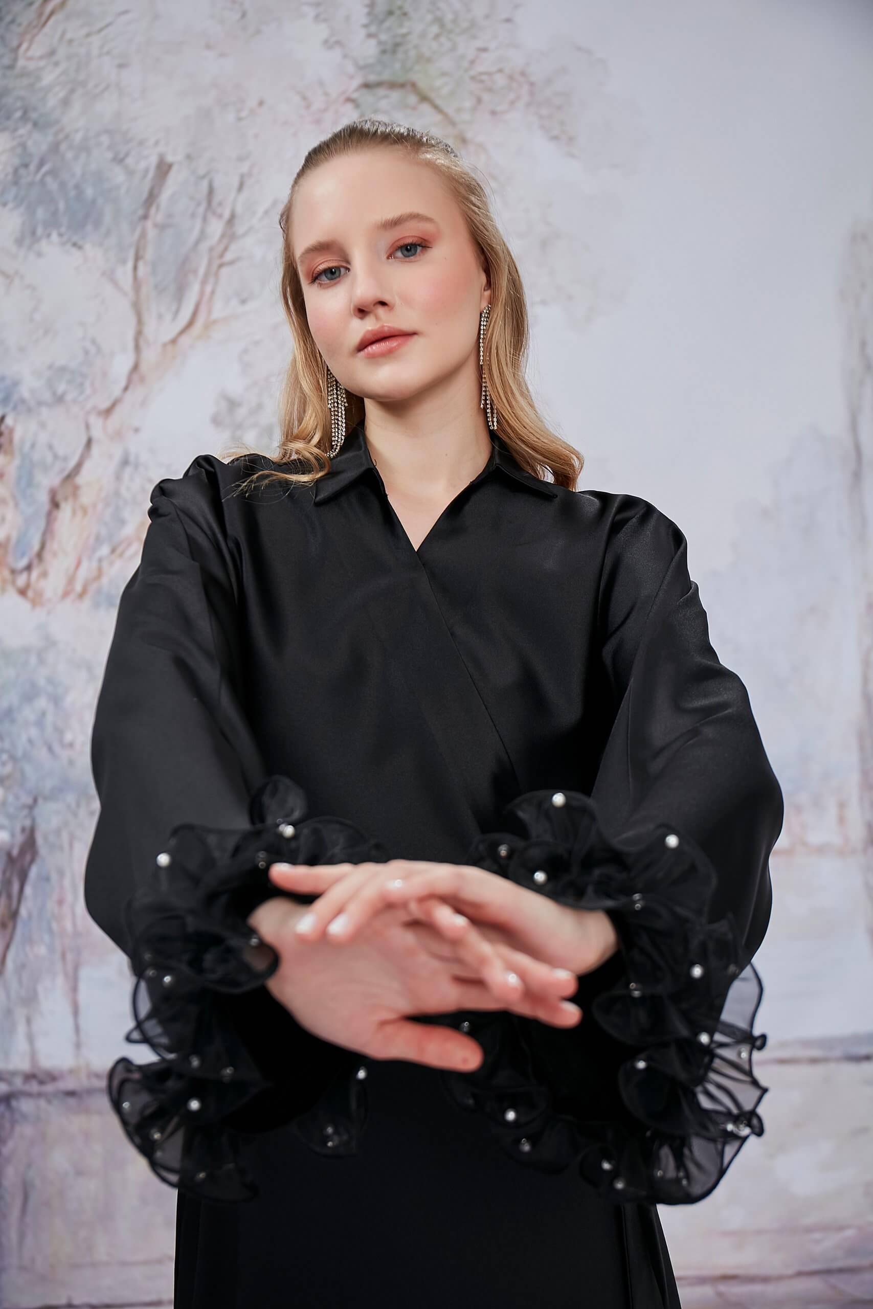 Siyah Aurora Kimono