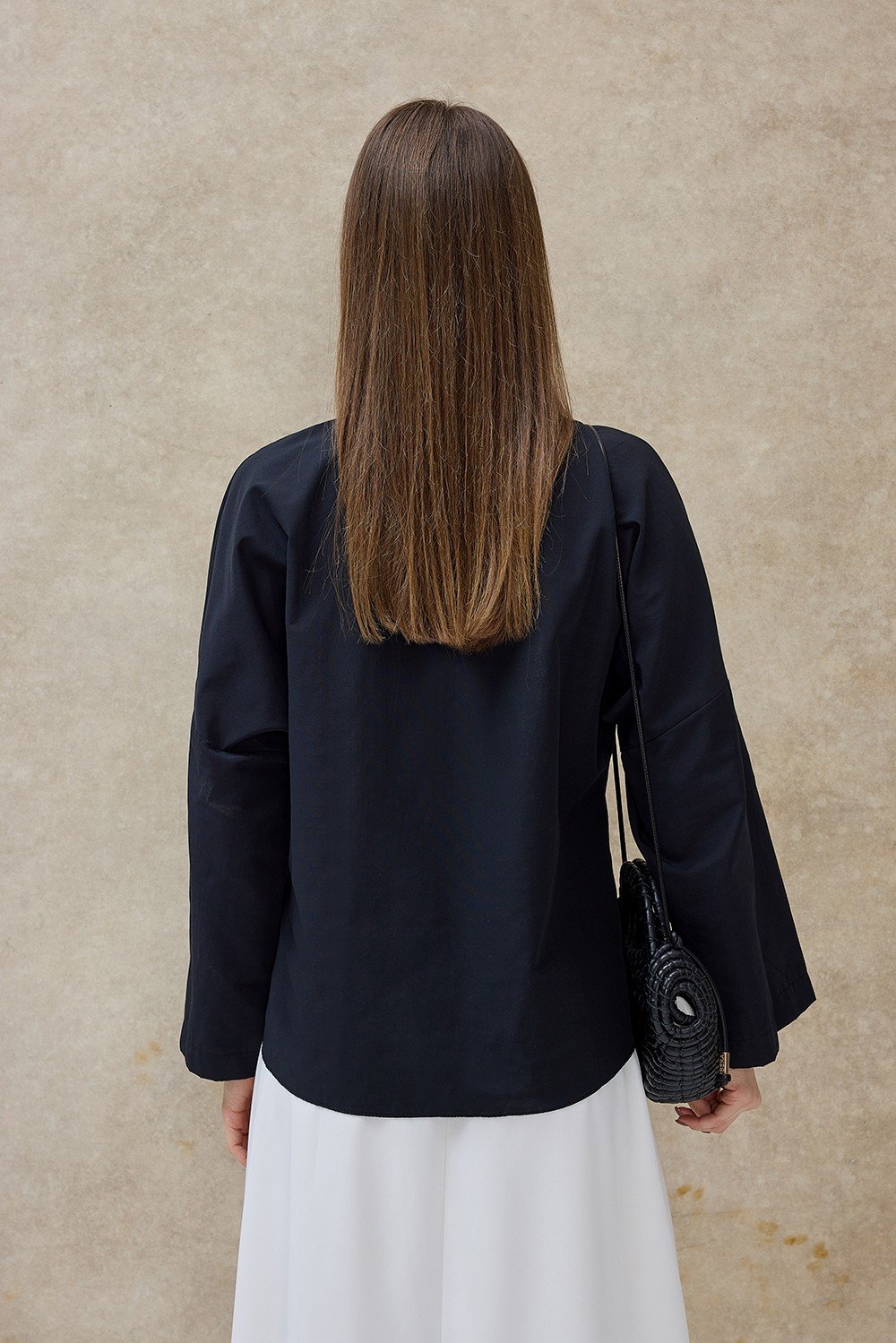 Siyah Neva Basic Gömlek 