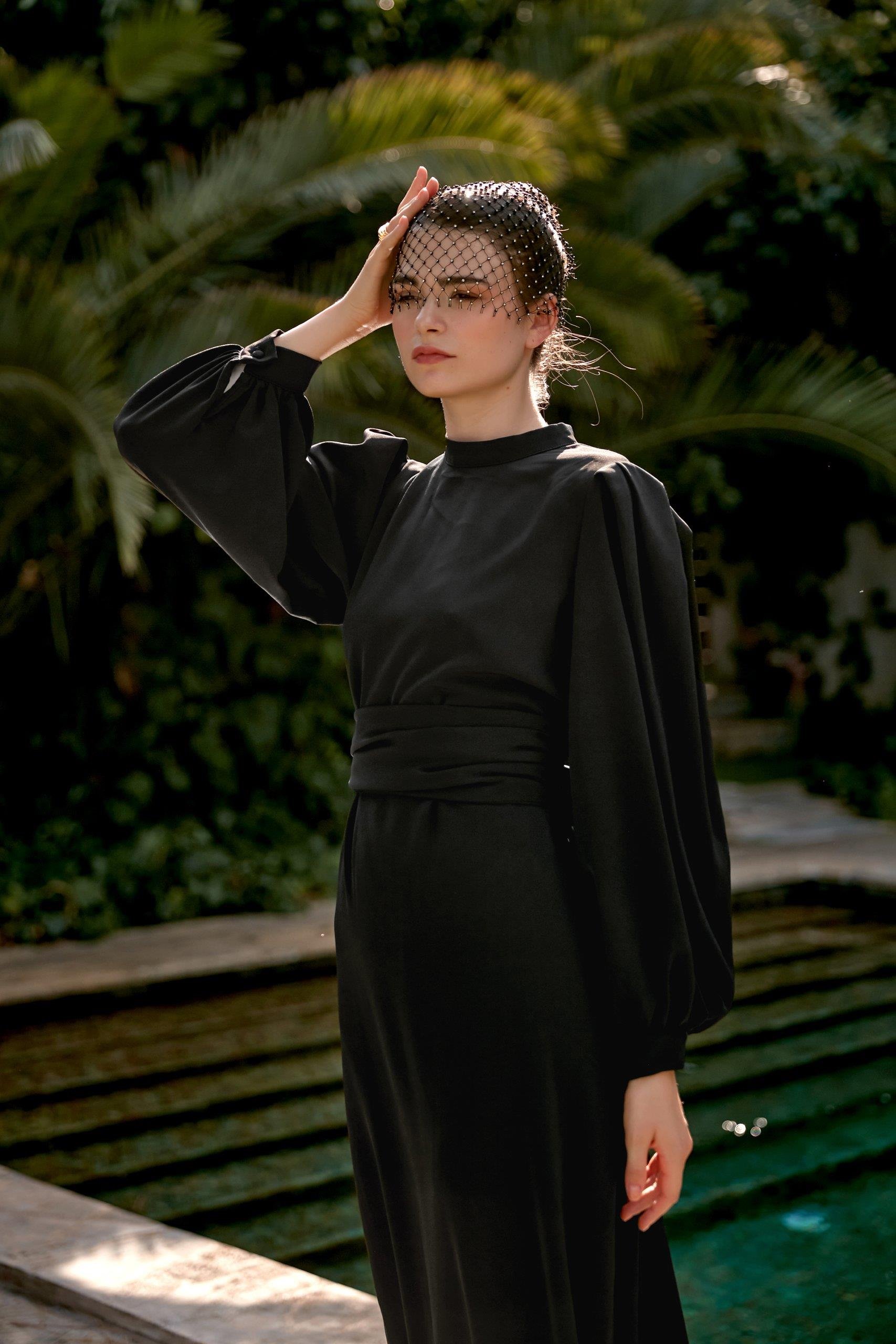 Siyah Nora Elbise