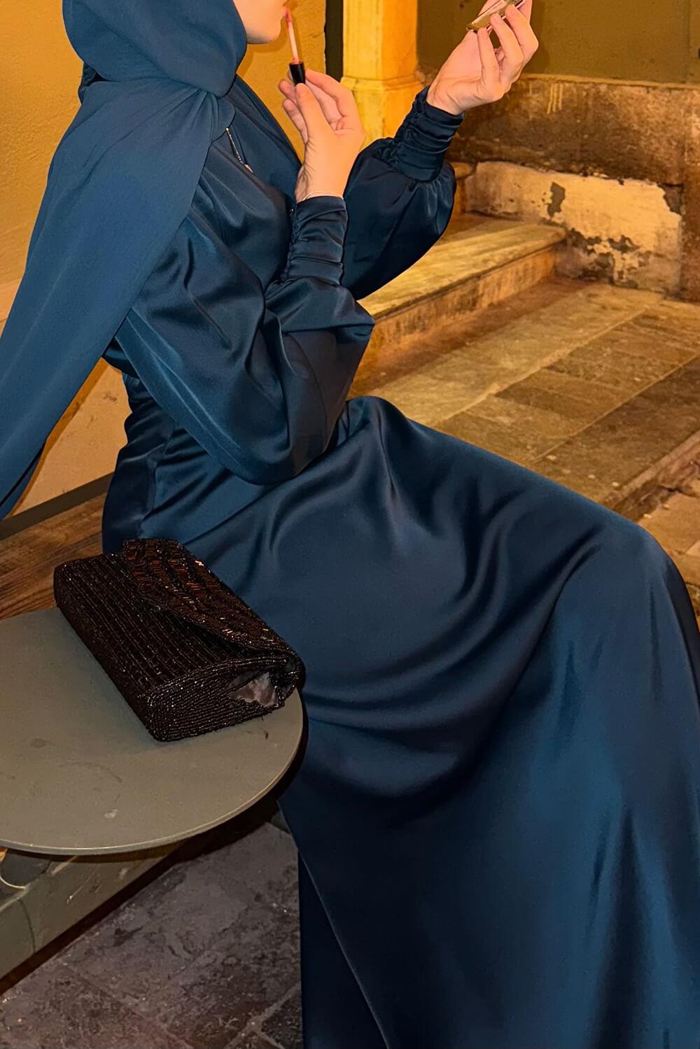 Turkuaz Elena Elbise