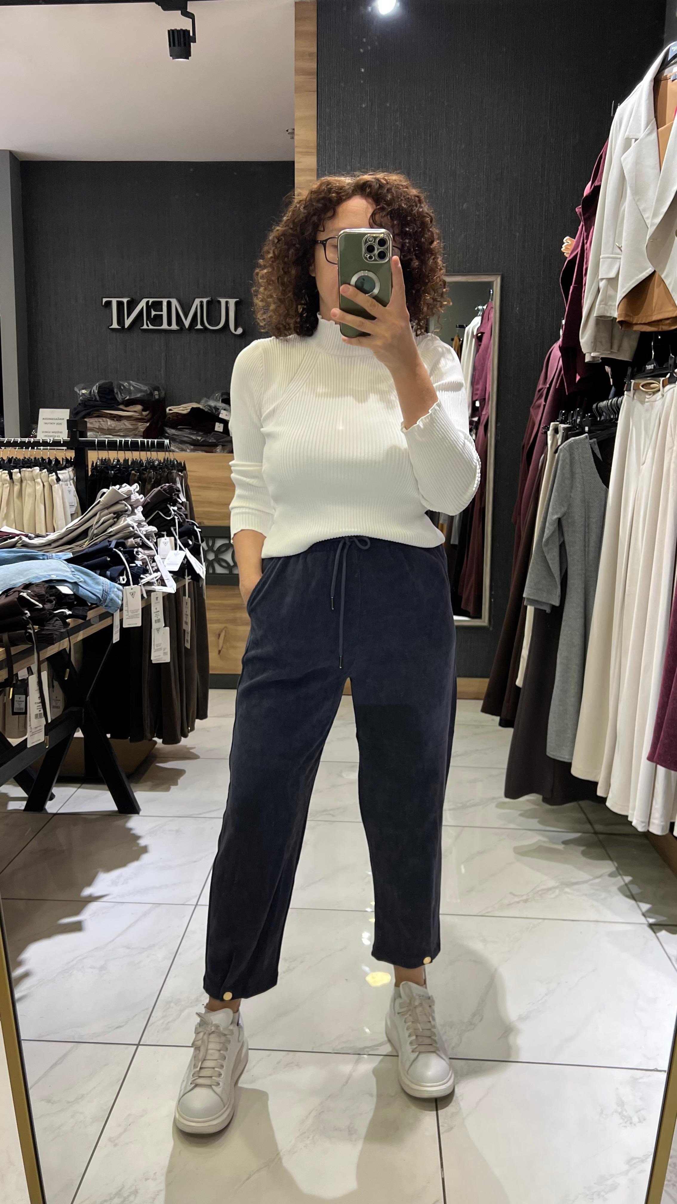 HAVUÇ KESİM KAFİFE PANTOLON ANTRASİT