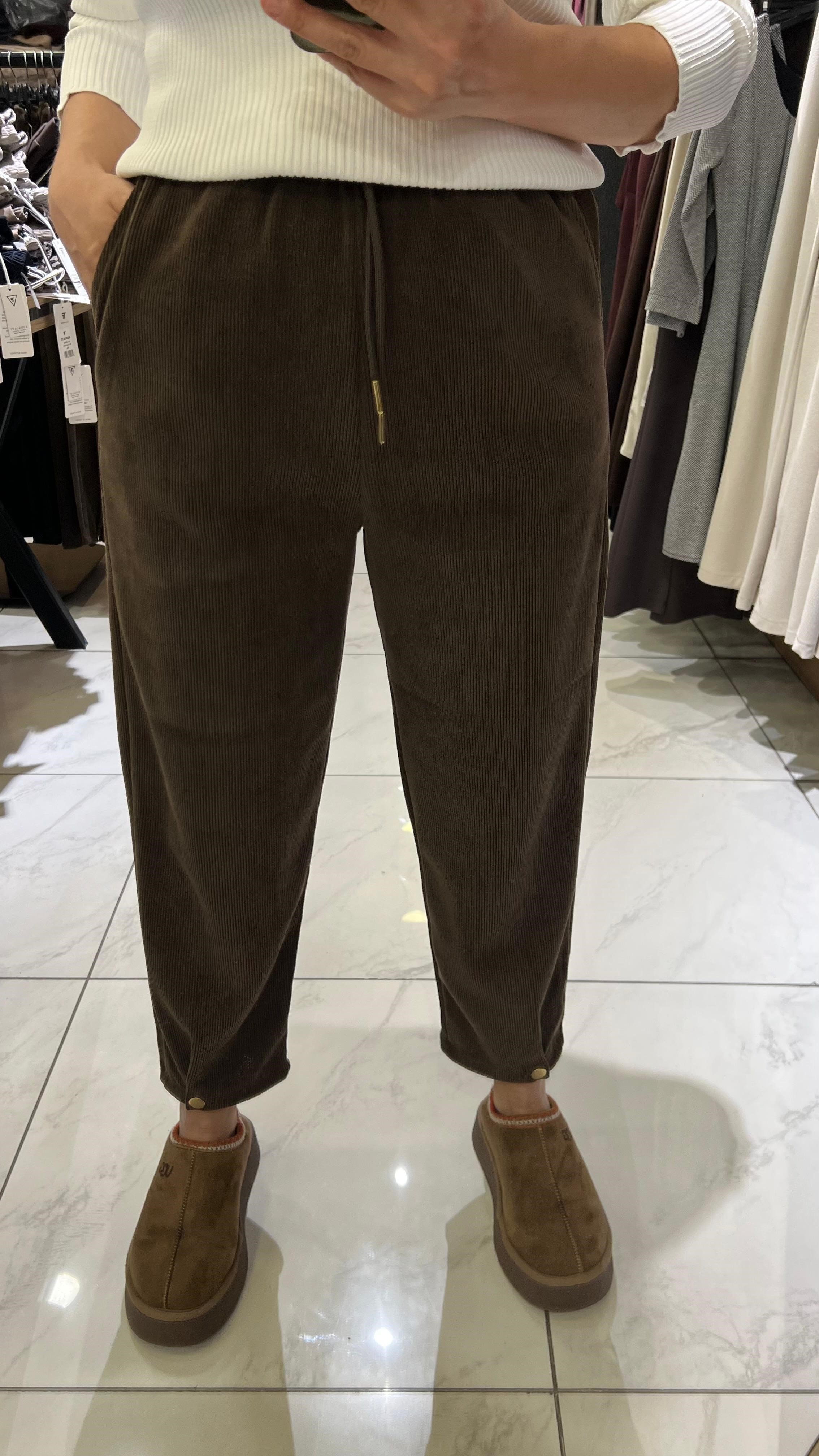 HAVUÇ KESİM KAFİFE PANTOLON KAHVE