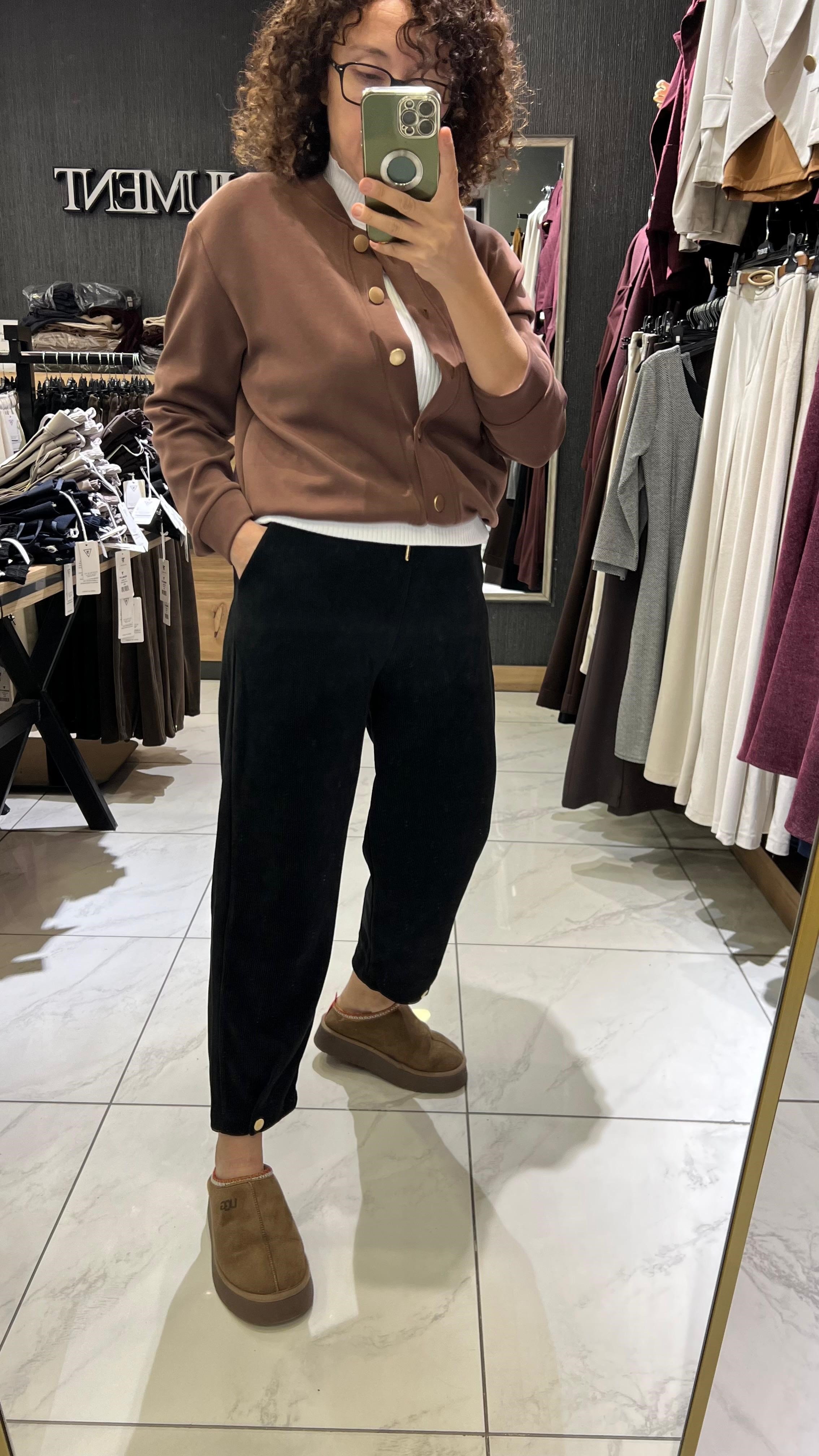 HAVUÇ KESİM KAFİFE PANTOLON SİYAH
