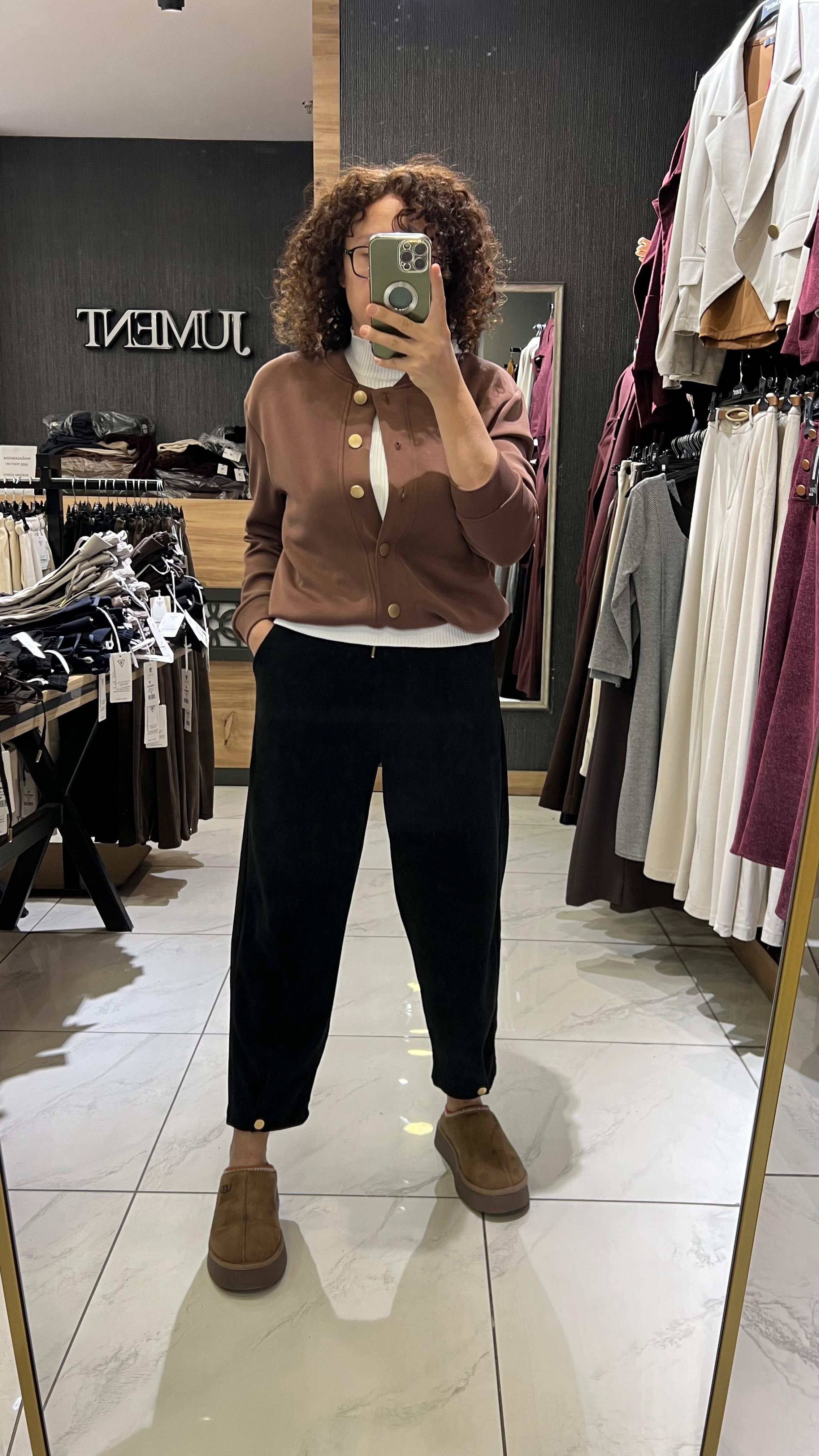 HAVUÇ KESİM KAFİFE PANTOLON SİYAH