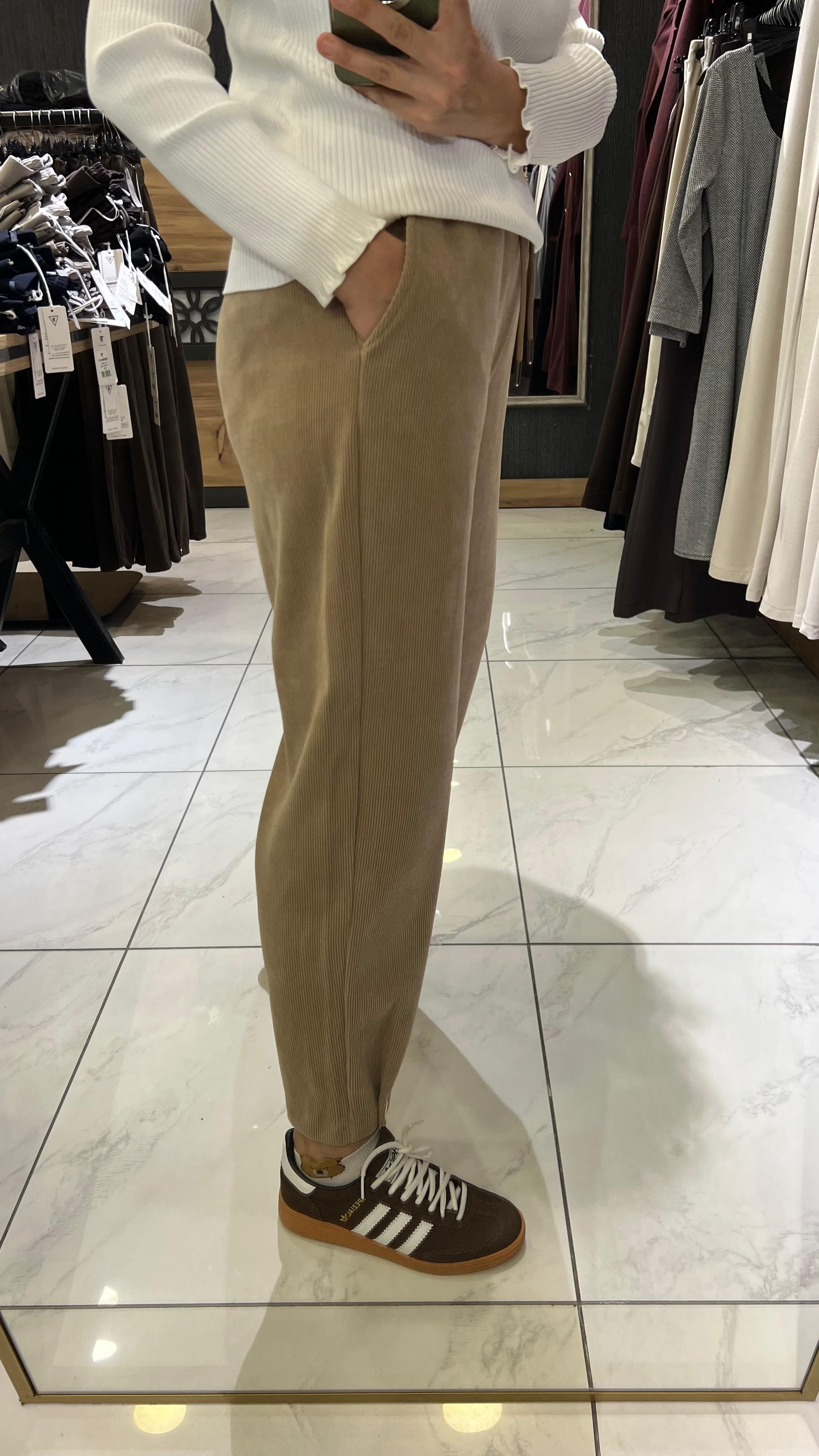 HAVUÇ KESİM KAFİFE PANTOLON VİZON