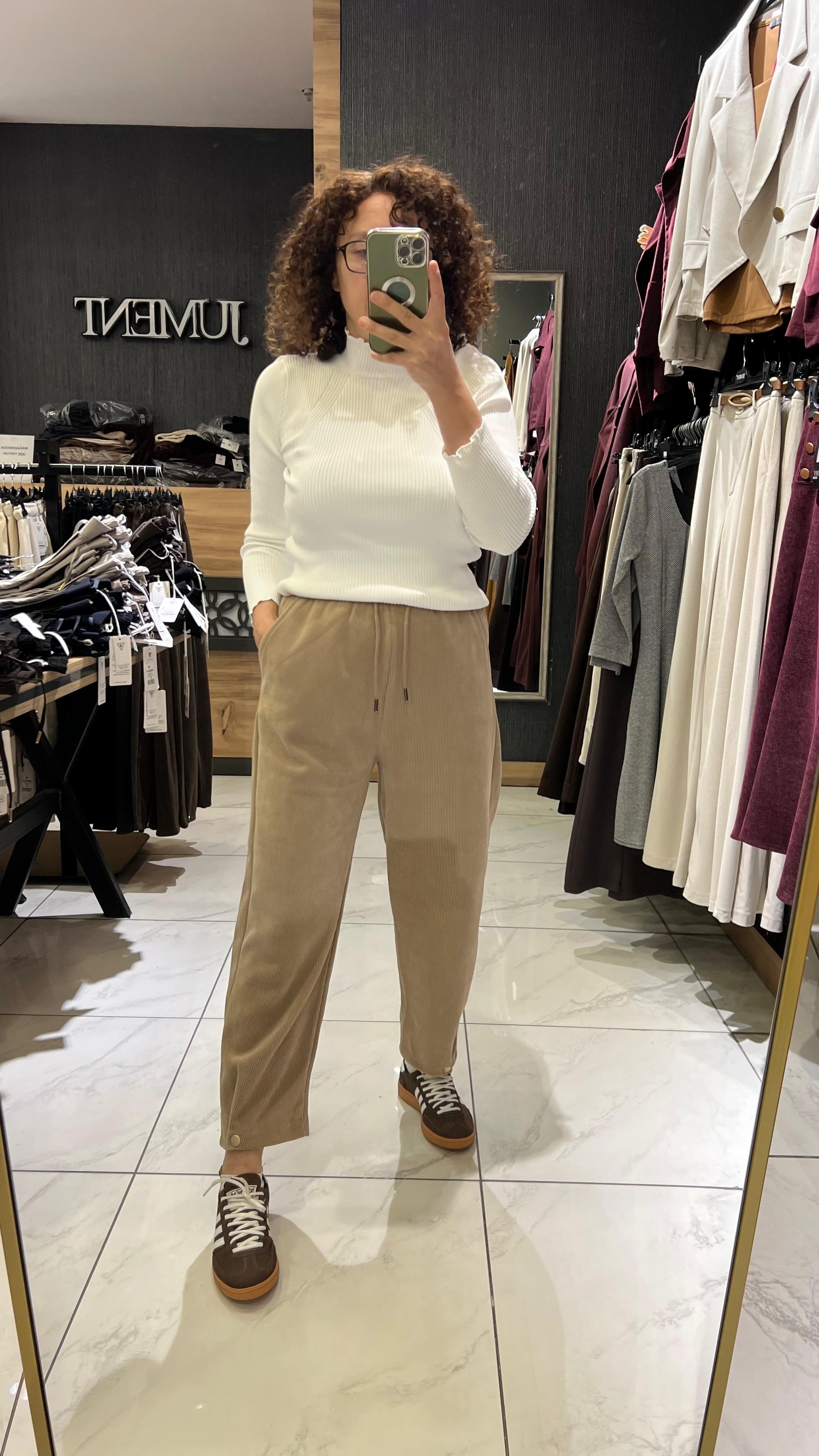 HAVUÇ KESİM KAFİFE PANTOLON VİZON