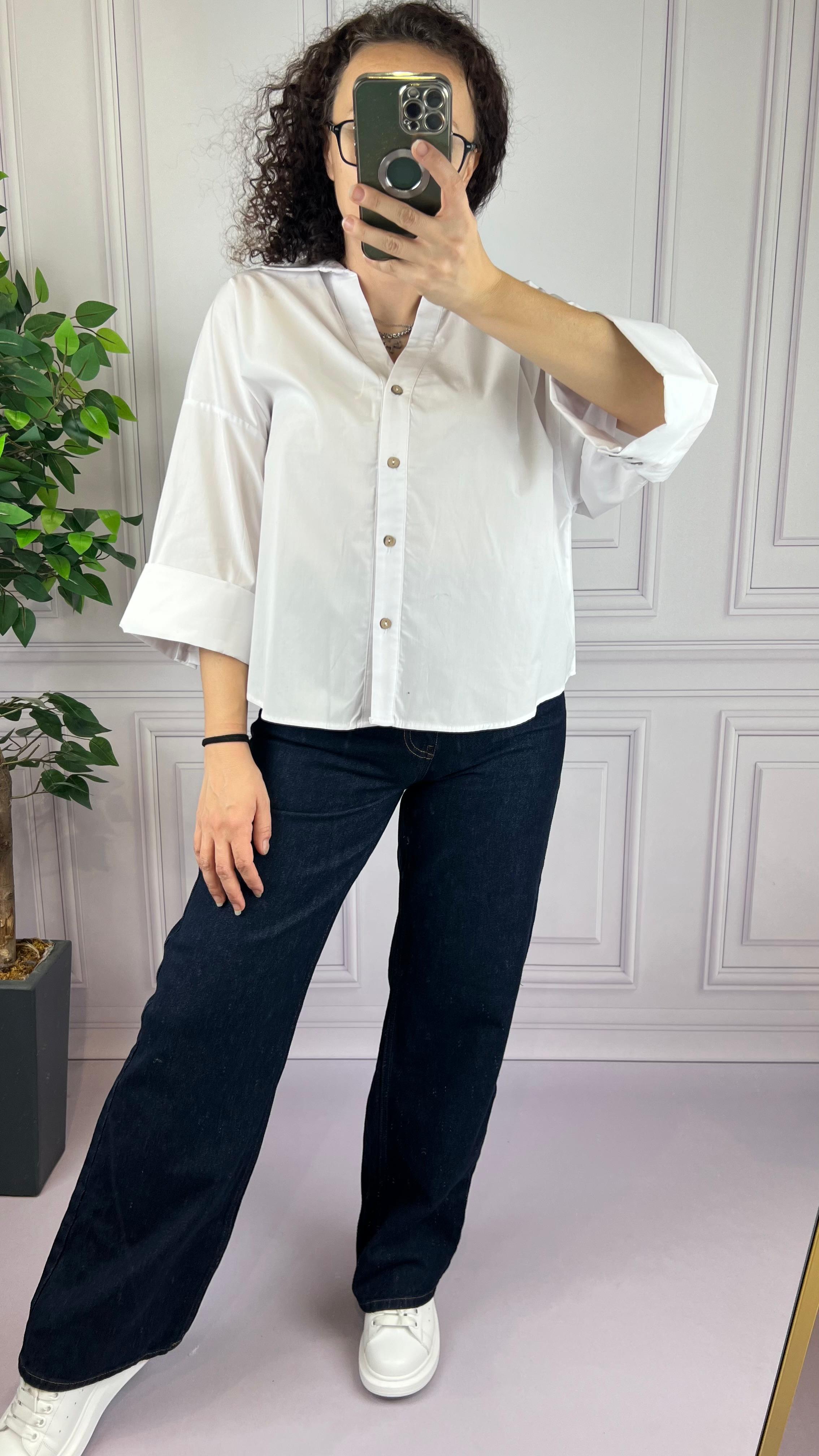 POPLİN GÖMLEK BEYAZ