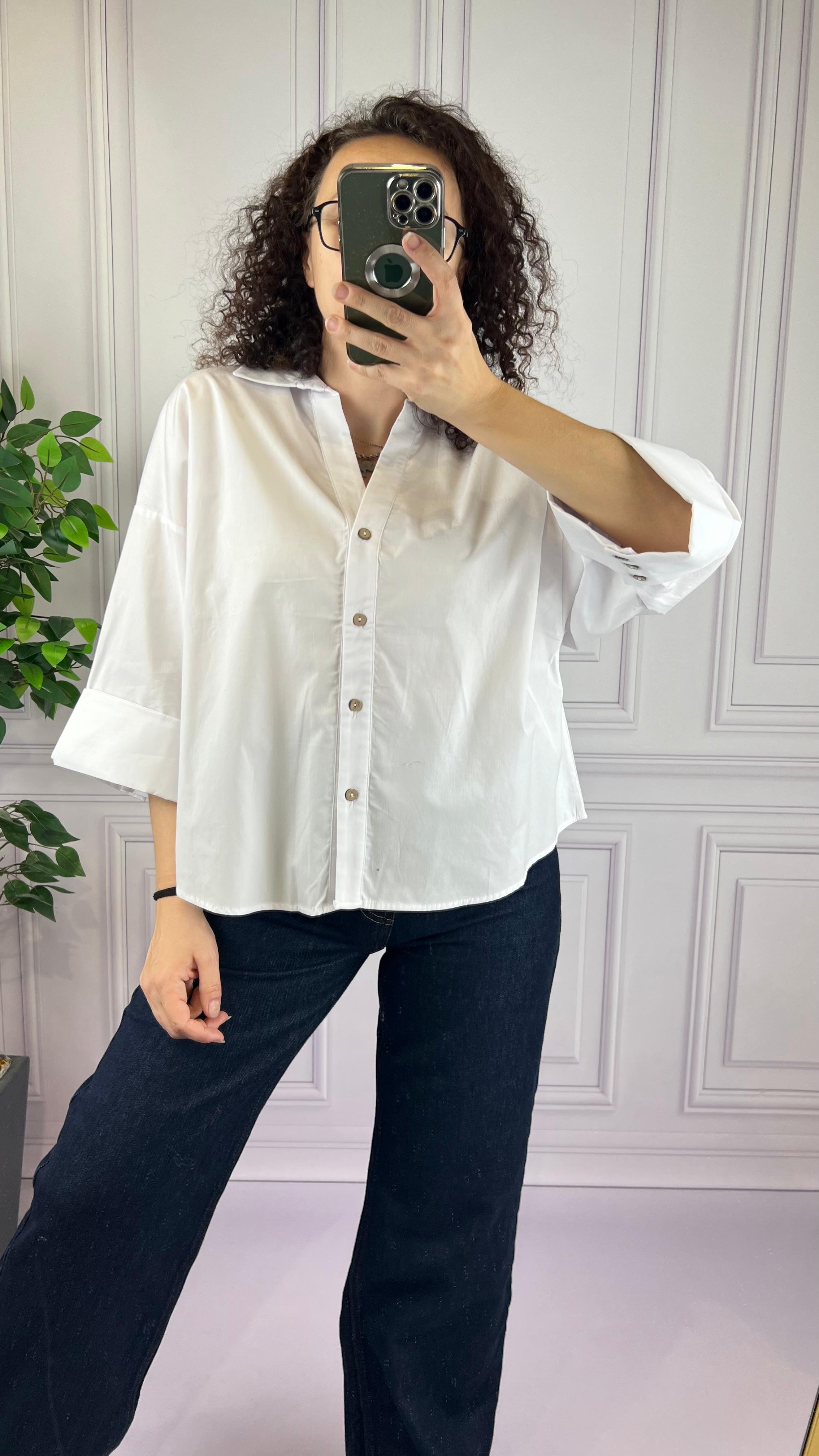 POPLİN GÖMLEK BEYAZ