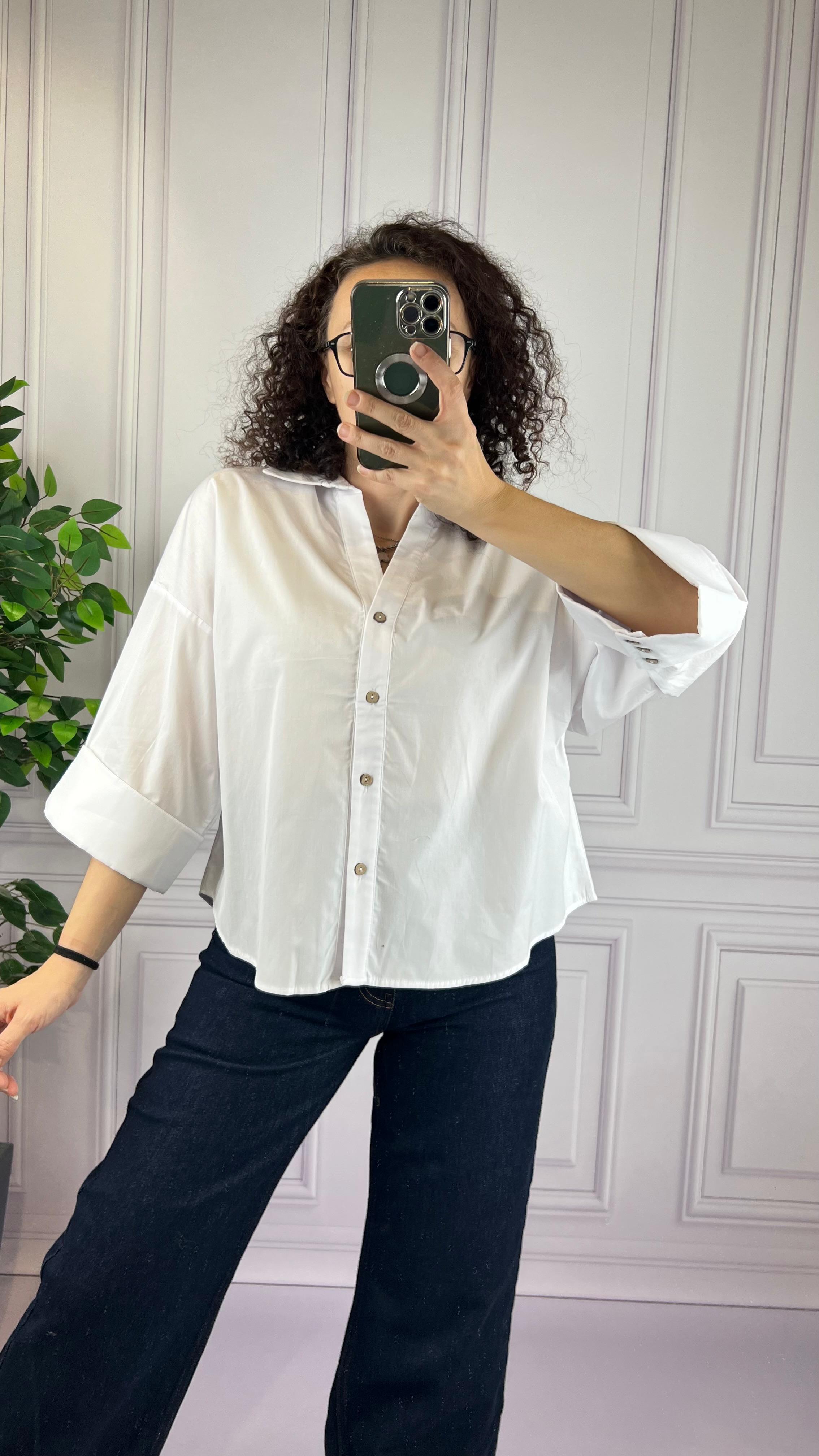 POPLİN GÖMLEK BEYAZ