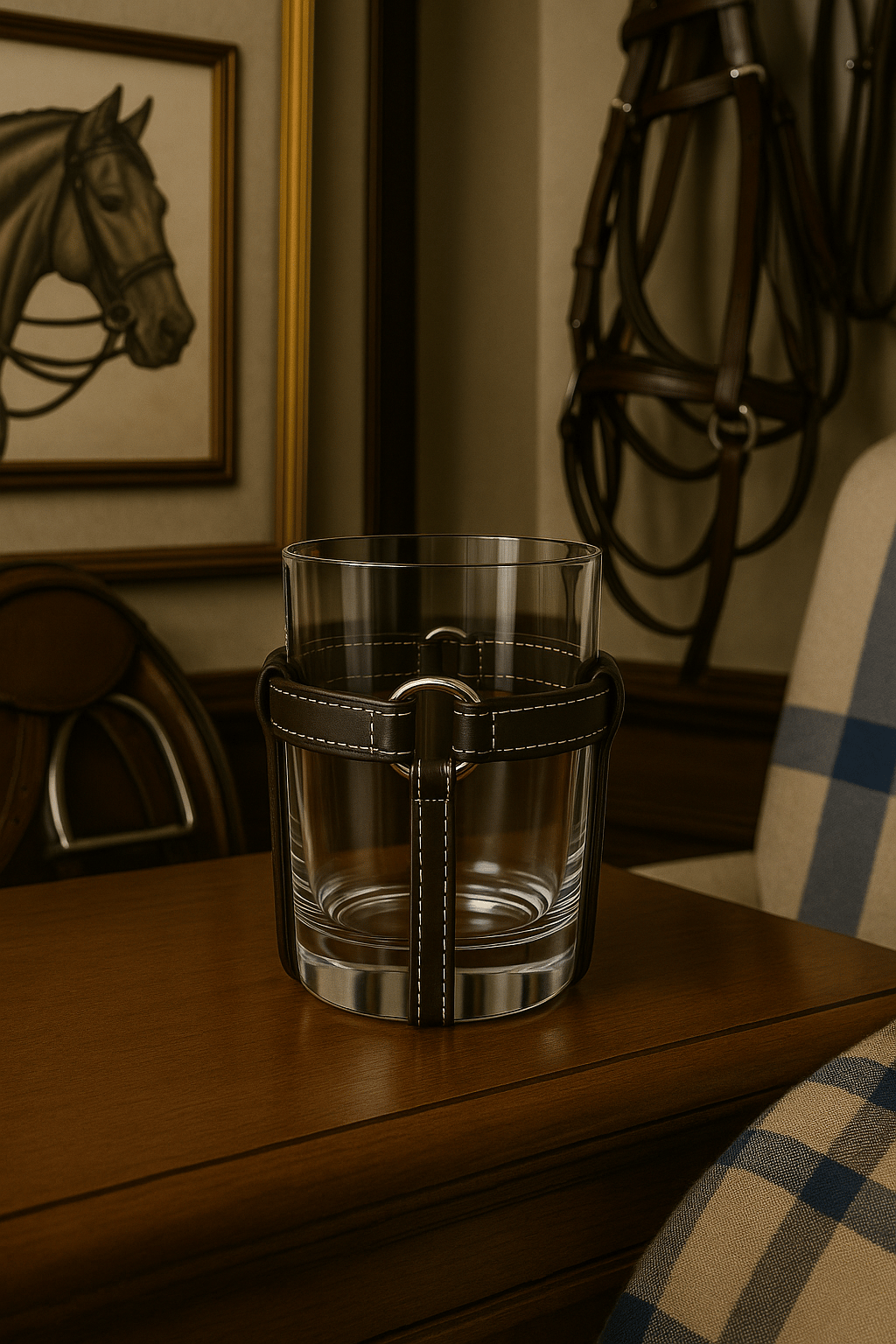 THE NOBLE RUN SERİSİ ACI KAHVE DERİ CAM BARDAK